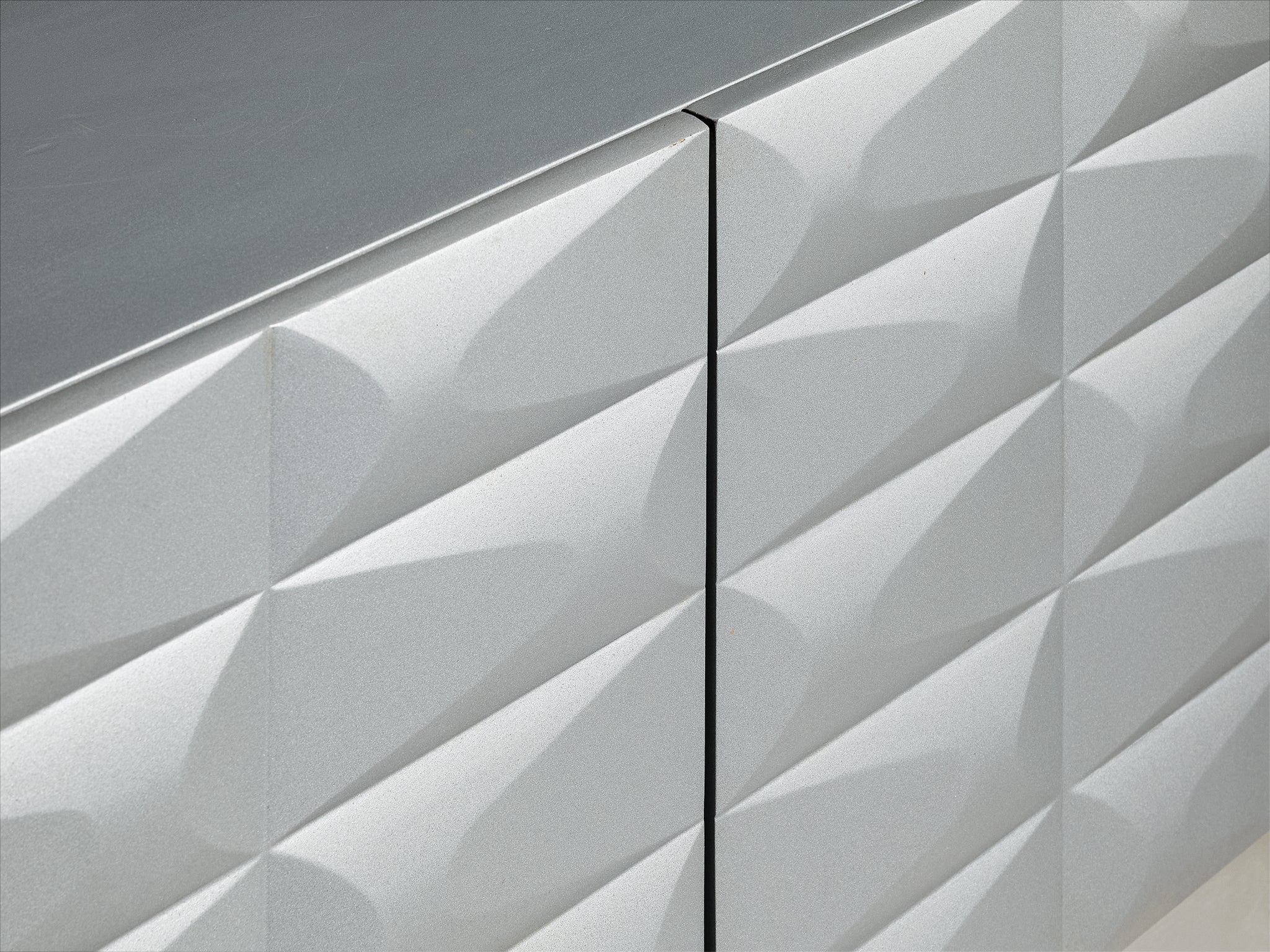 Small Brutalist Cabinet in Soft Grey Case pieces and storage cabinets Morentz