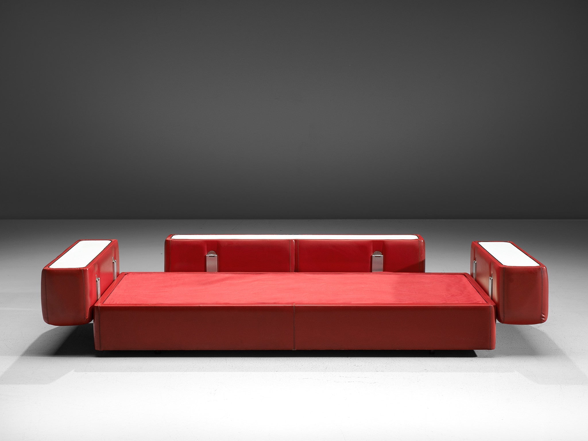 Tito Agnoli for Cinova Daybed Sofa in Red Upholstery seating Morentz