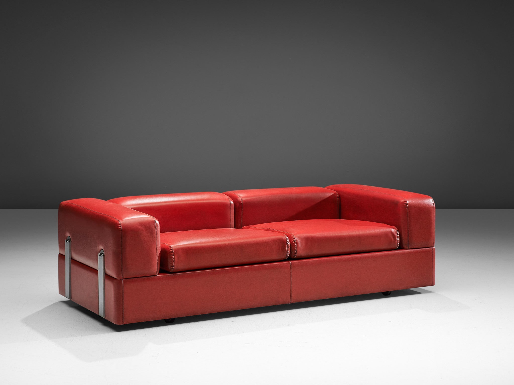 Tito Agnoli for Cinova Daybed Sofa in Red Upholstery seating Morentz