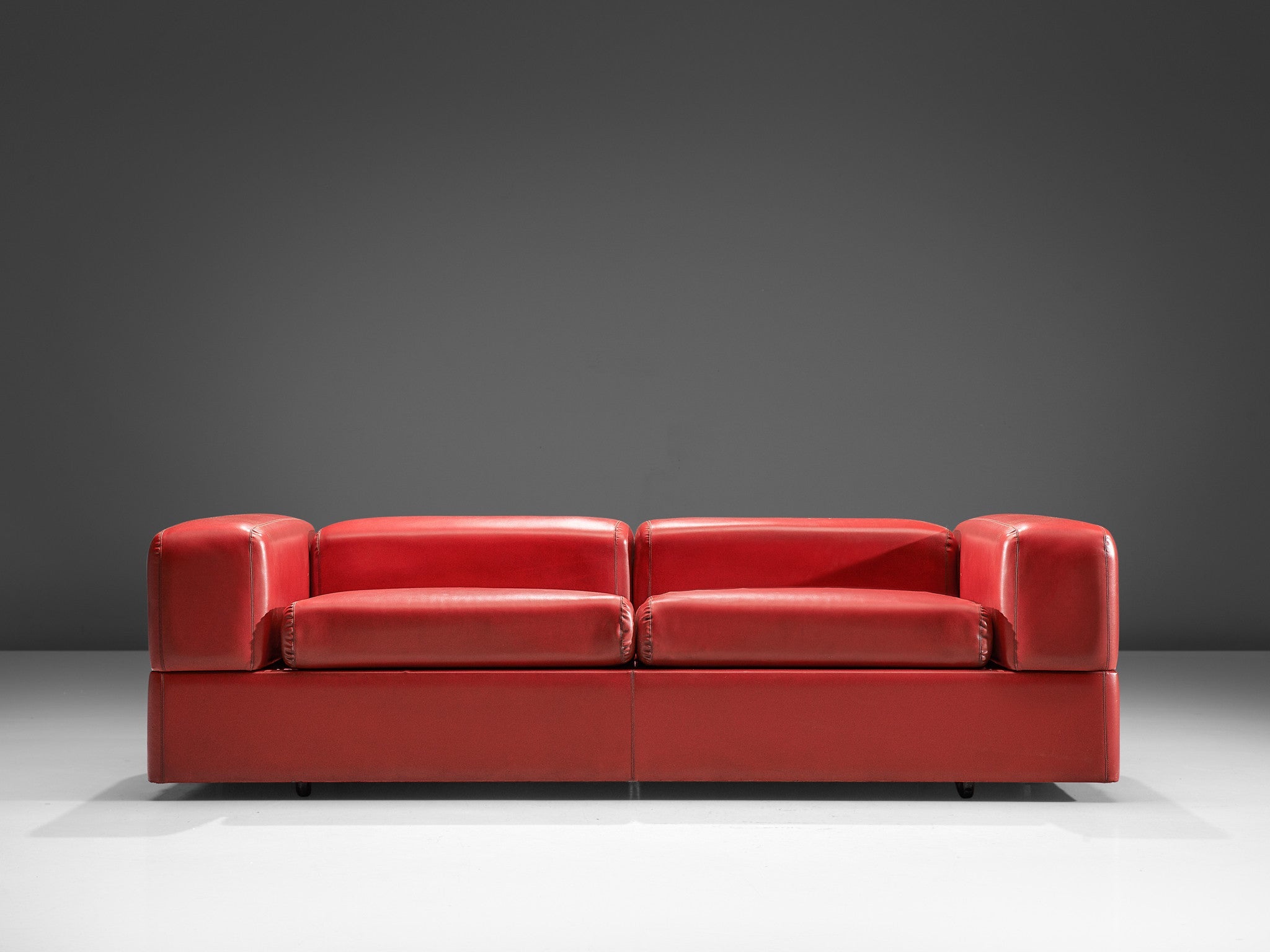 Tito Agnoli for Cinova Daybed Sofa in Red Upholstery seating Morentz