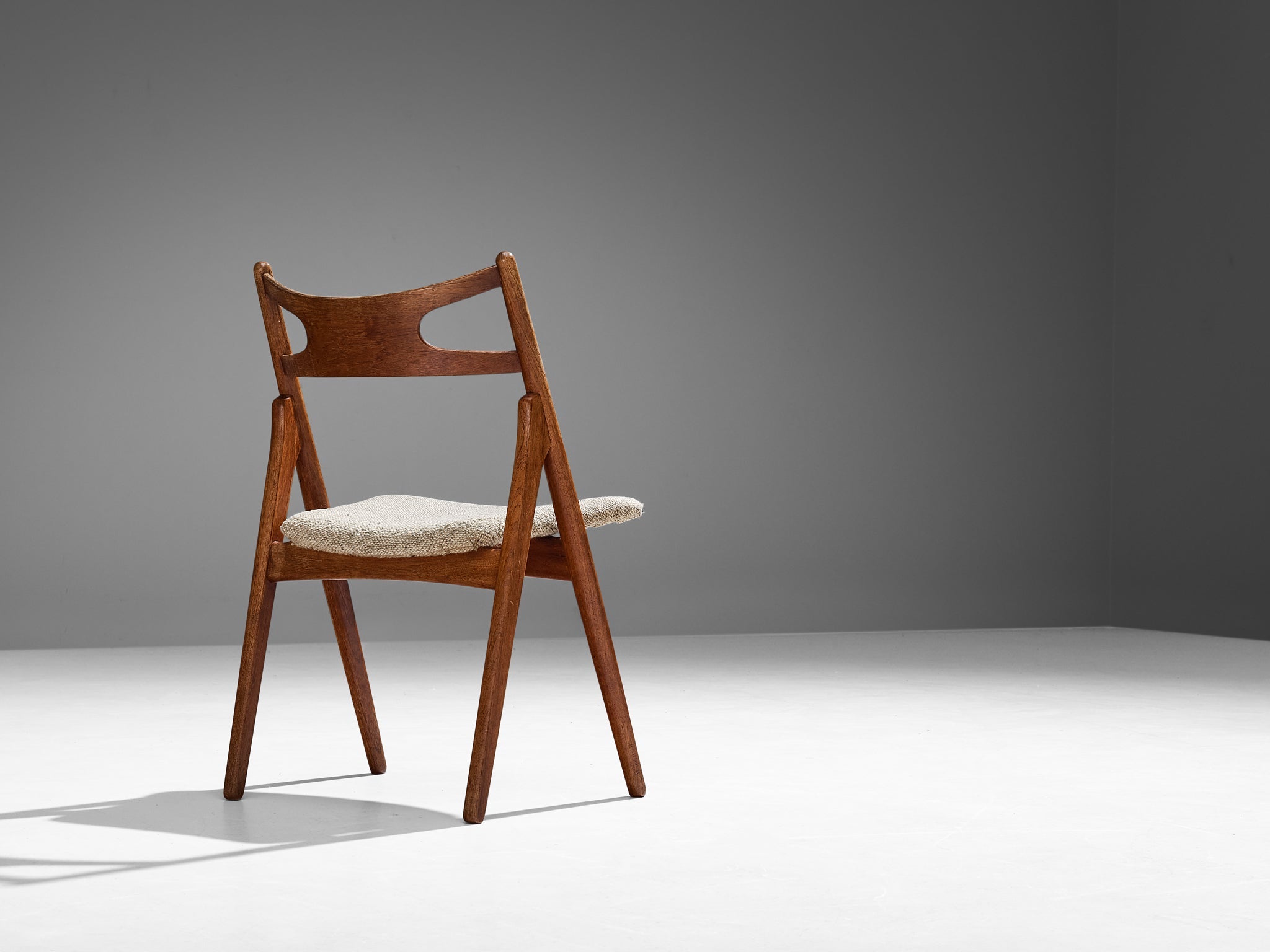 Hans Wegner for Carl Hansen & Søn 'Sawbuck' Dining Chair in Teak seating Morentz
