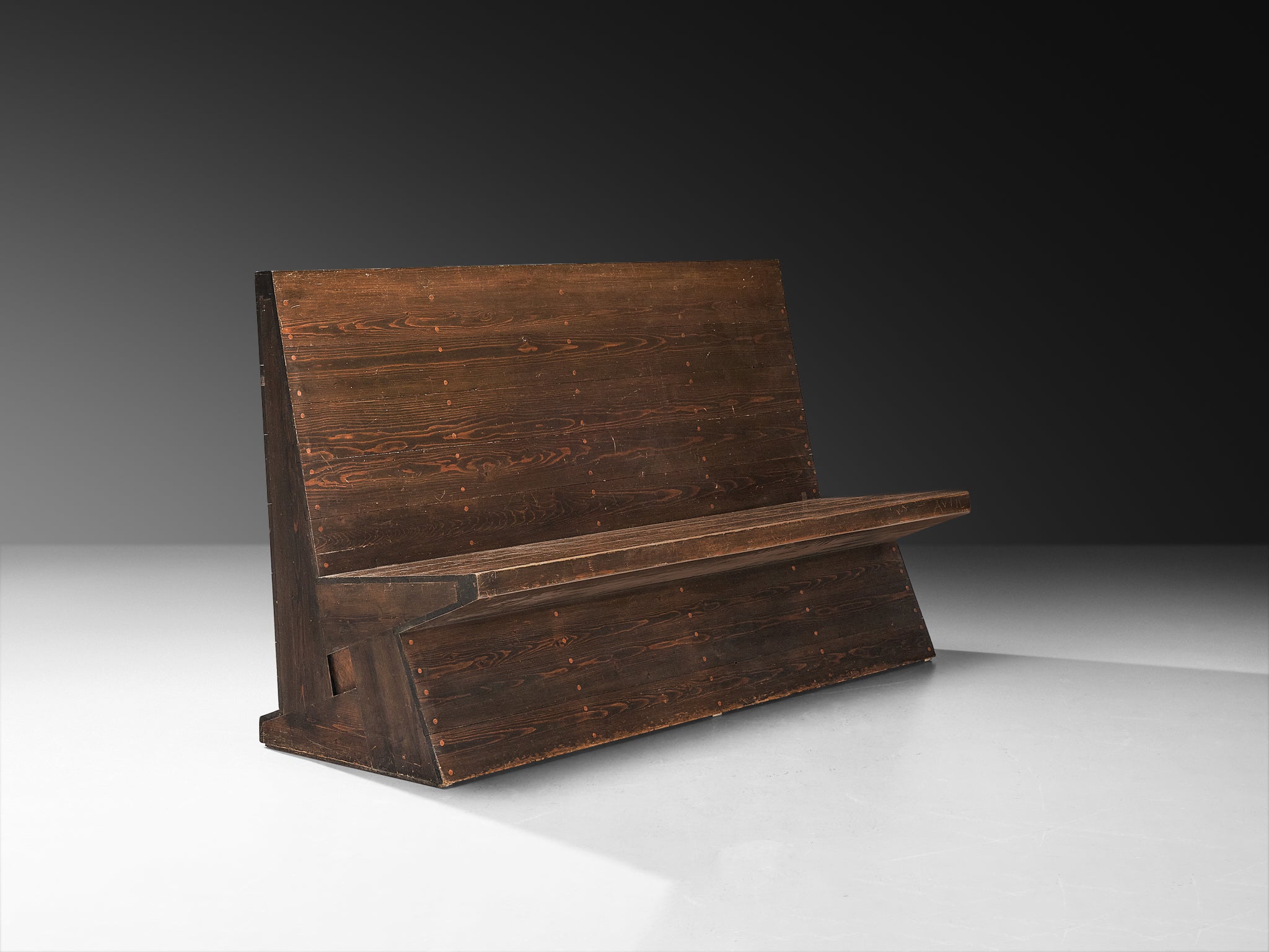 Dom Hans der Laan Bench in Pine and Copper Seating Morentz