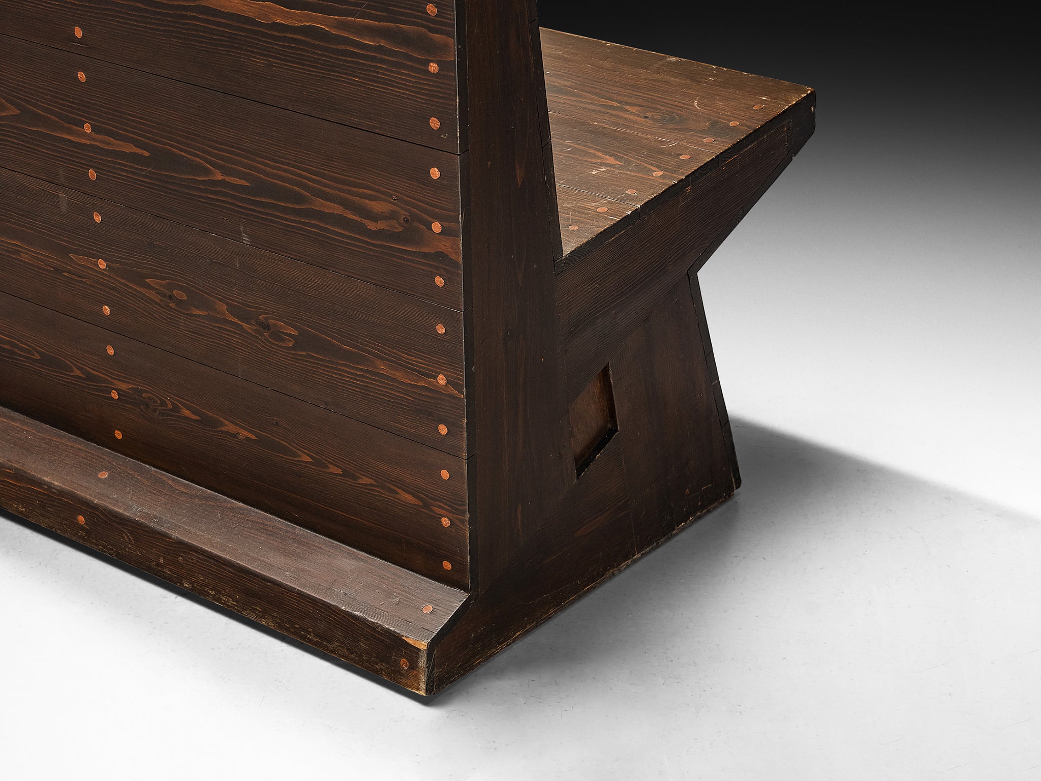 Dom Hans der Laan Bench in Pine and Copper Seating Morentz