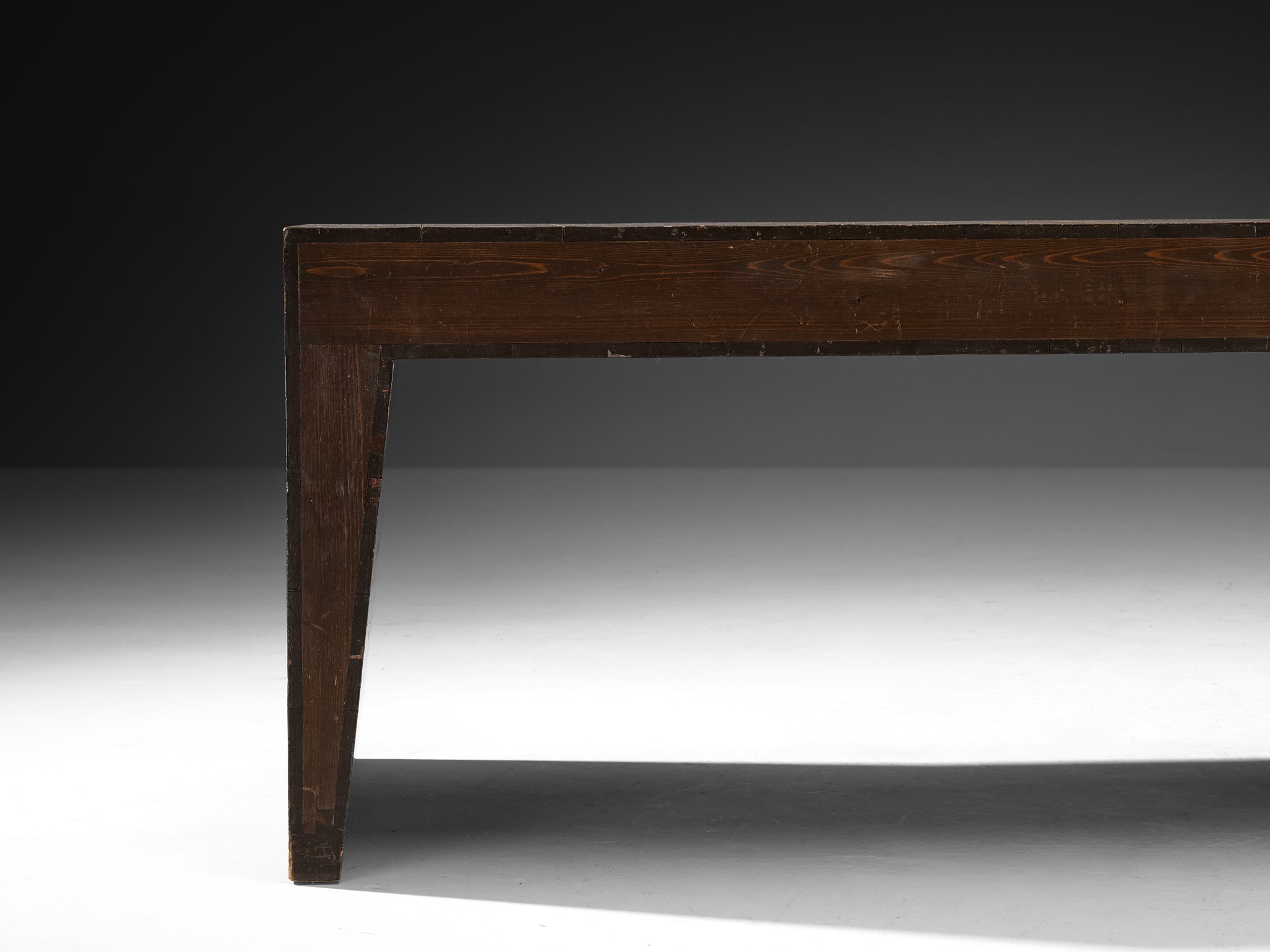 Dom Hans van der Laan Low Coffee Table or Console in Pine and Copper Tables Morentz