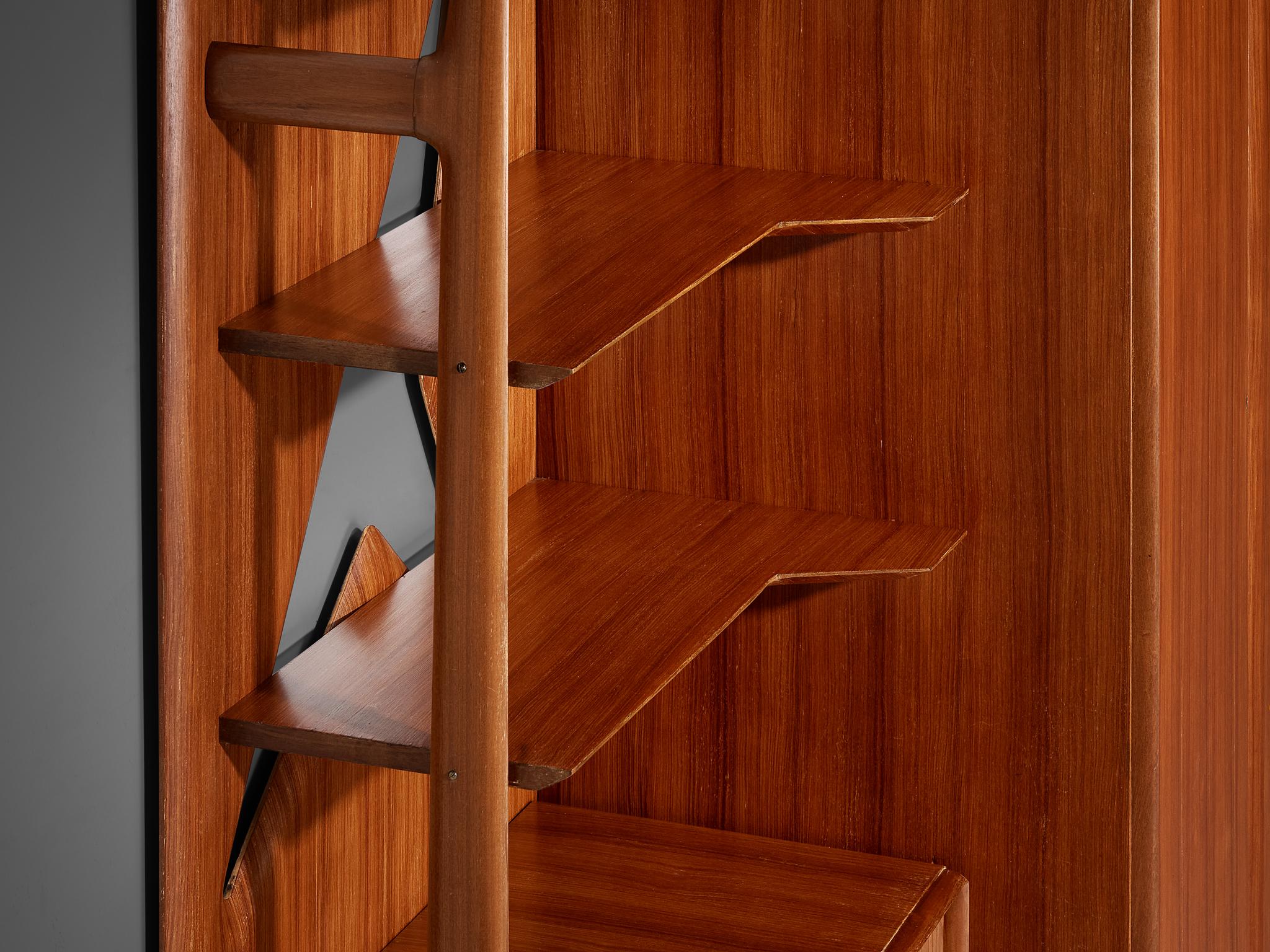 Large Versatile Italian Wall Unit in Teak case pieces and storage cabinets Morentz