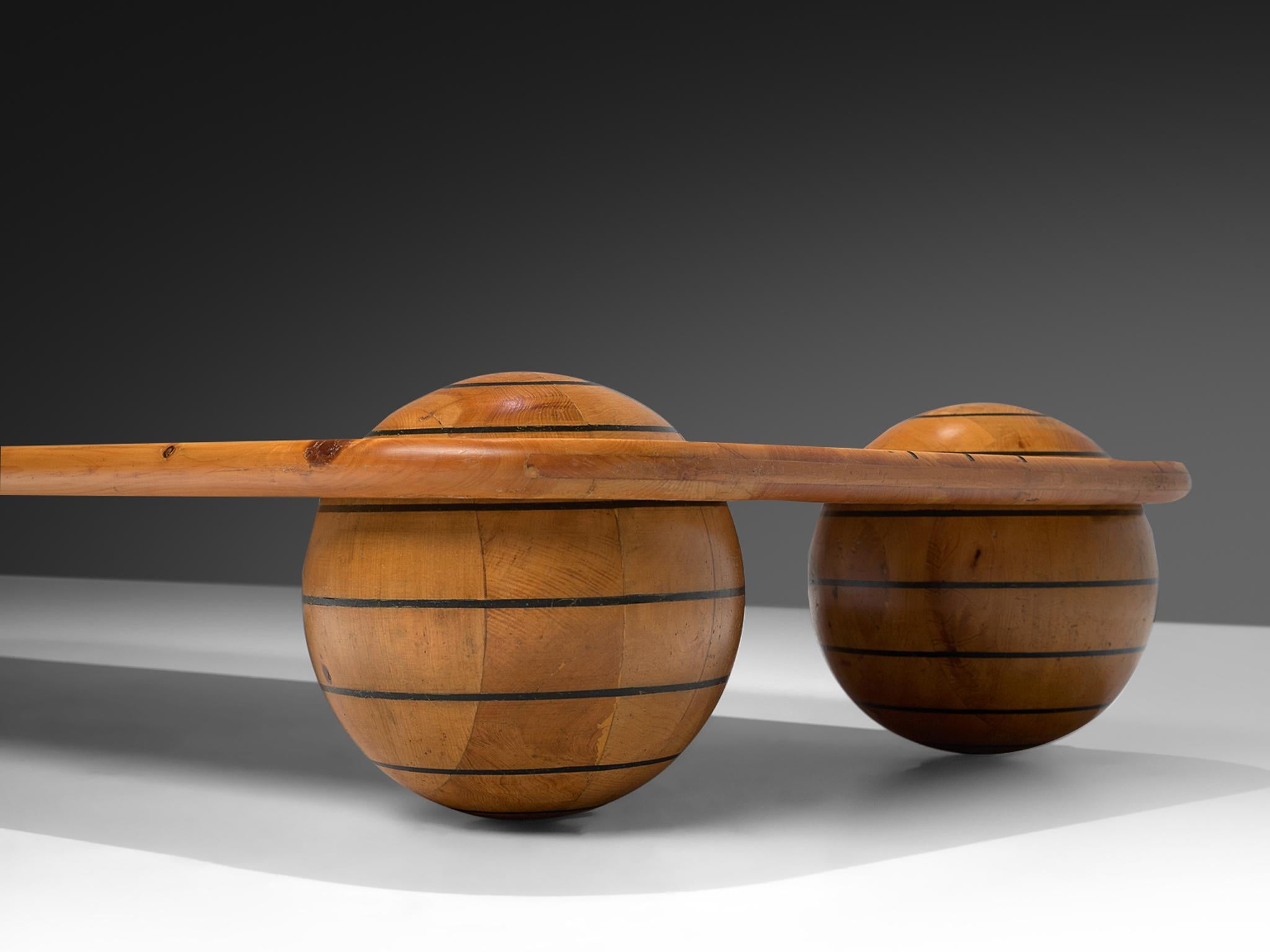 Playful Italian Coffee Table in Pine tables Morentz