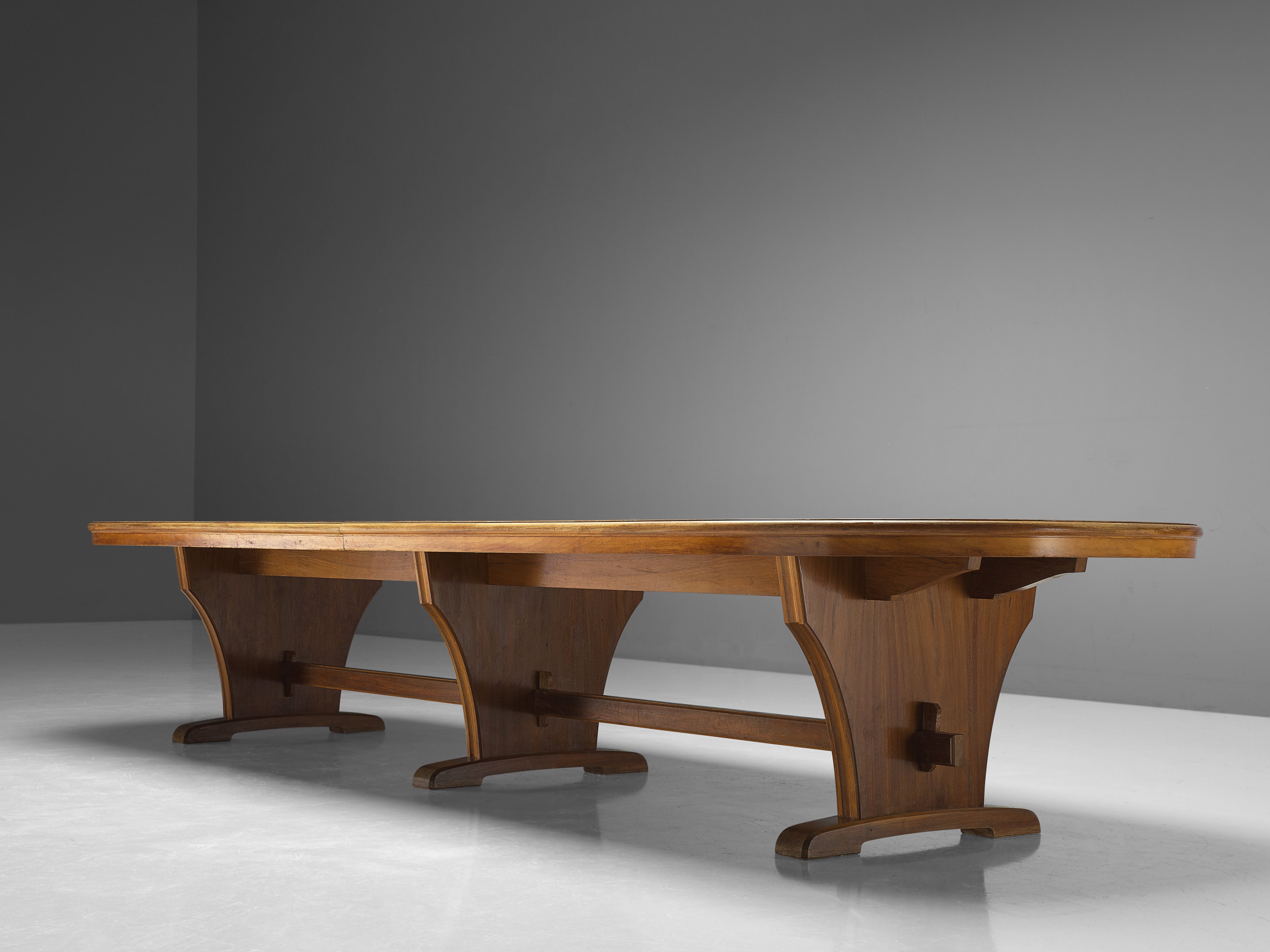 Large Oval Conference Table in Walnut 15ft tables Morentz