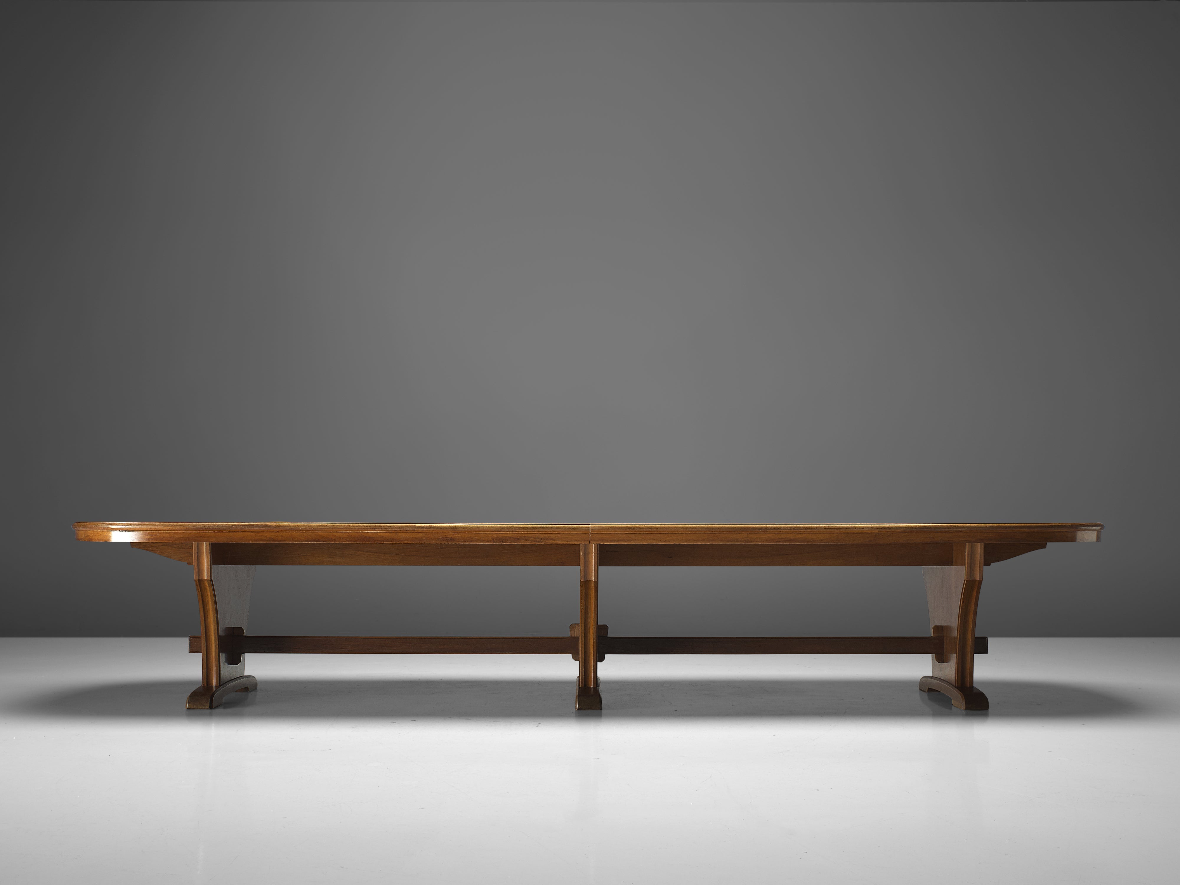 Large Oval Conference Table in Walnut 15ft tables Morentz