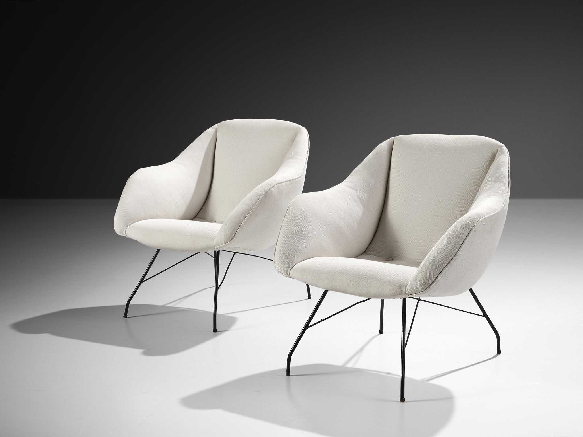 Carlo Hauner & Martin Eisler for Forma 'Concha' Lounge Chairs Seating Morentz