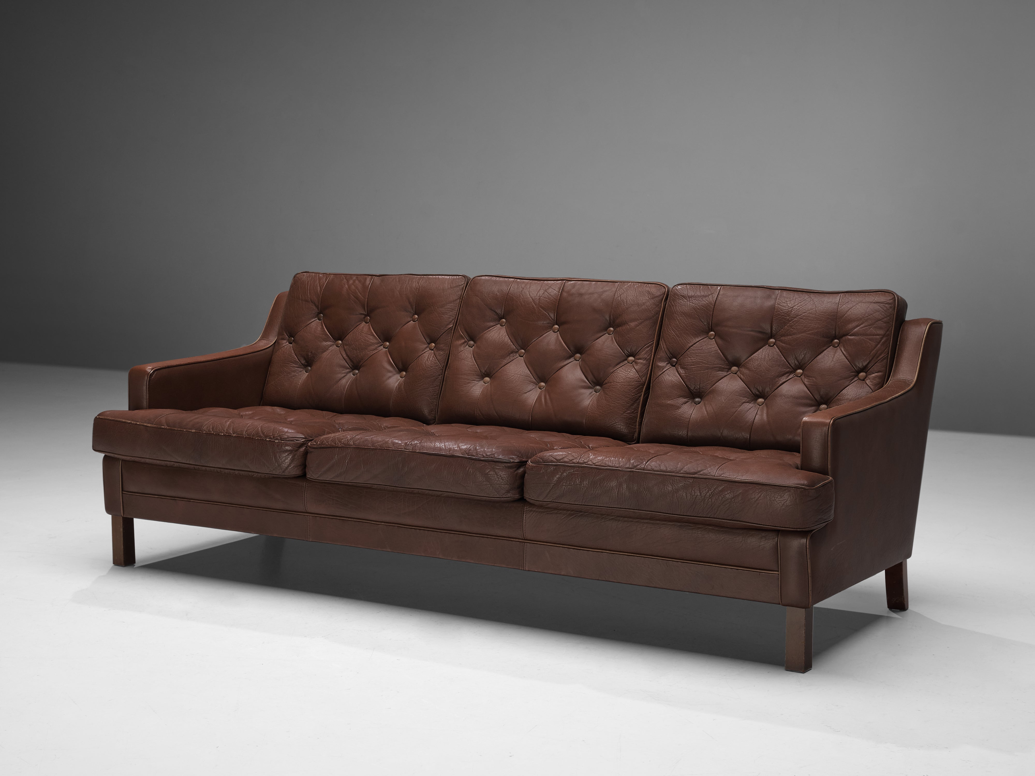 Arne Norell Sofa in Brown Leather seating Morentz