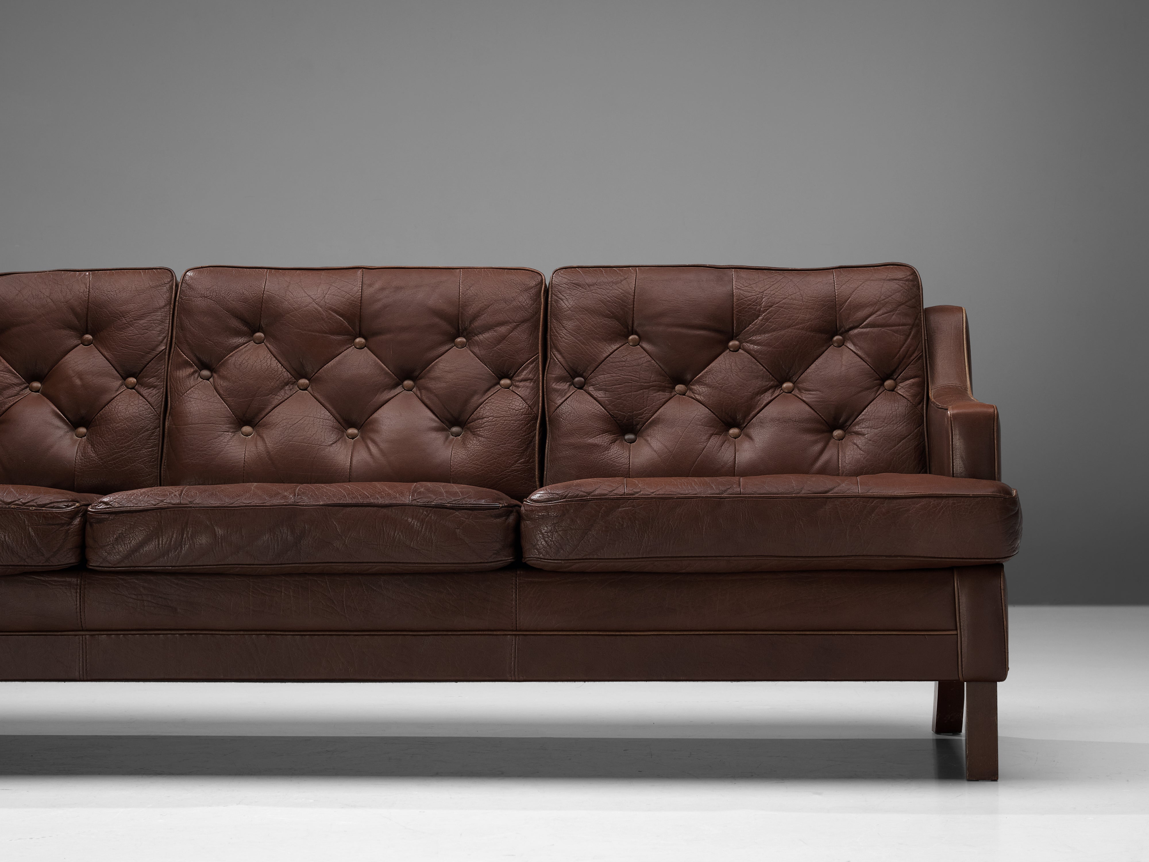 Arne Norell Sofa in Brown Leather seating Morentz