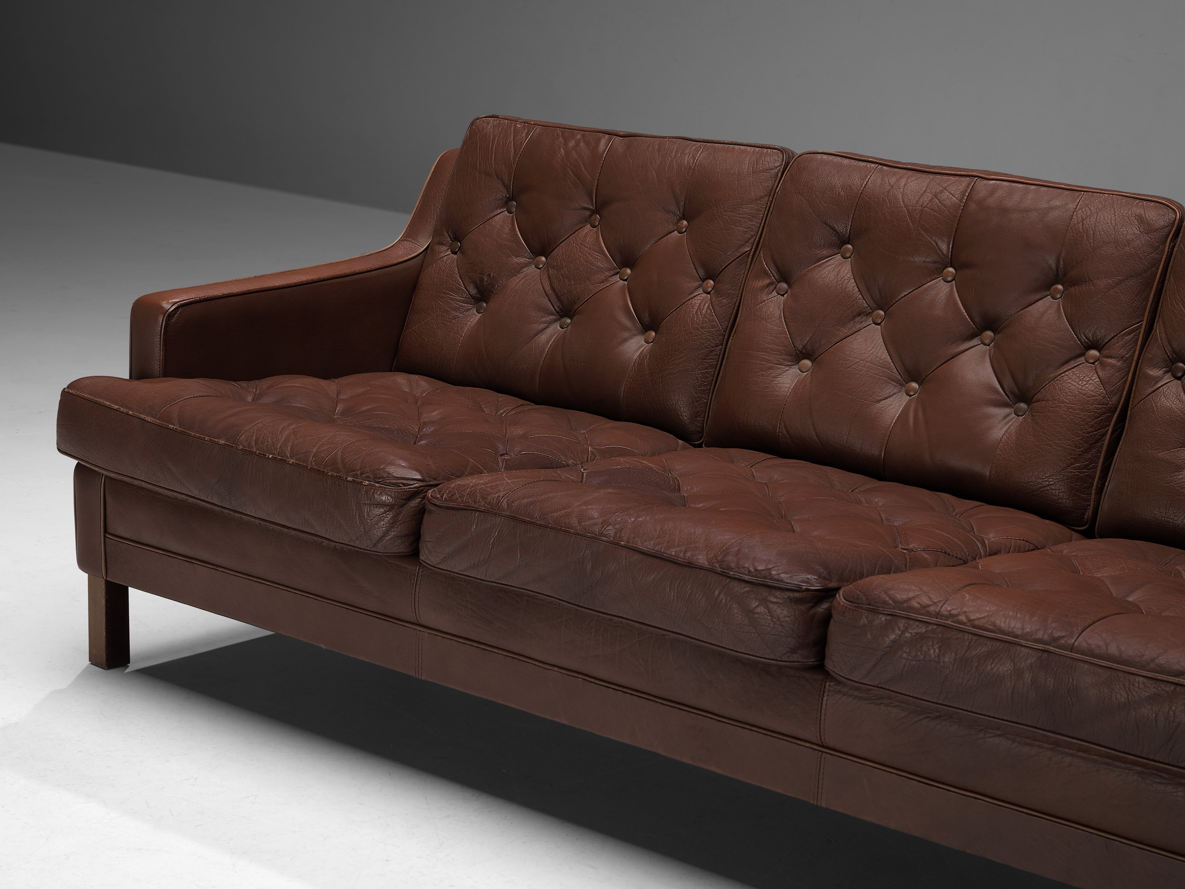 Arne Norell Sofa in Brown Leather seating Morentz