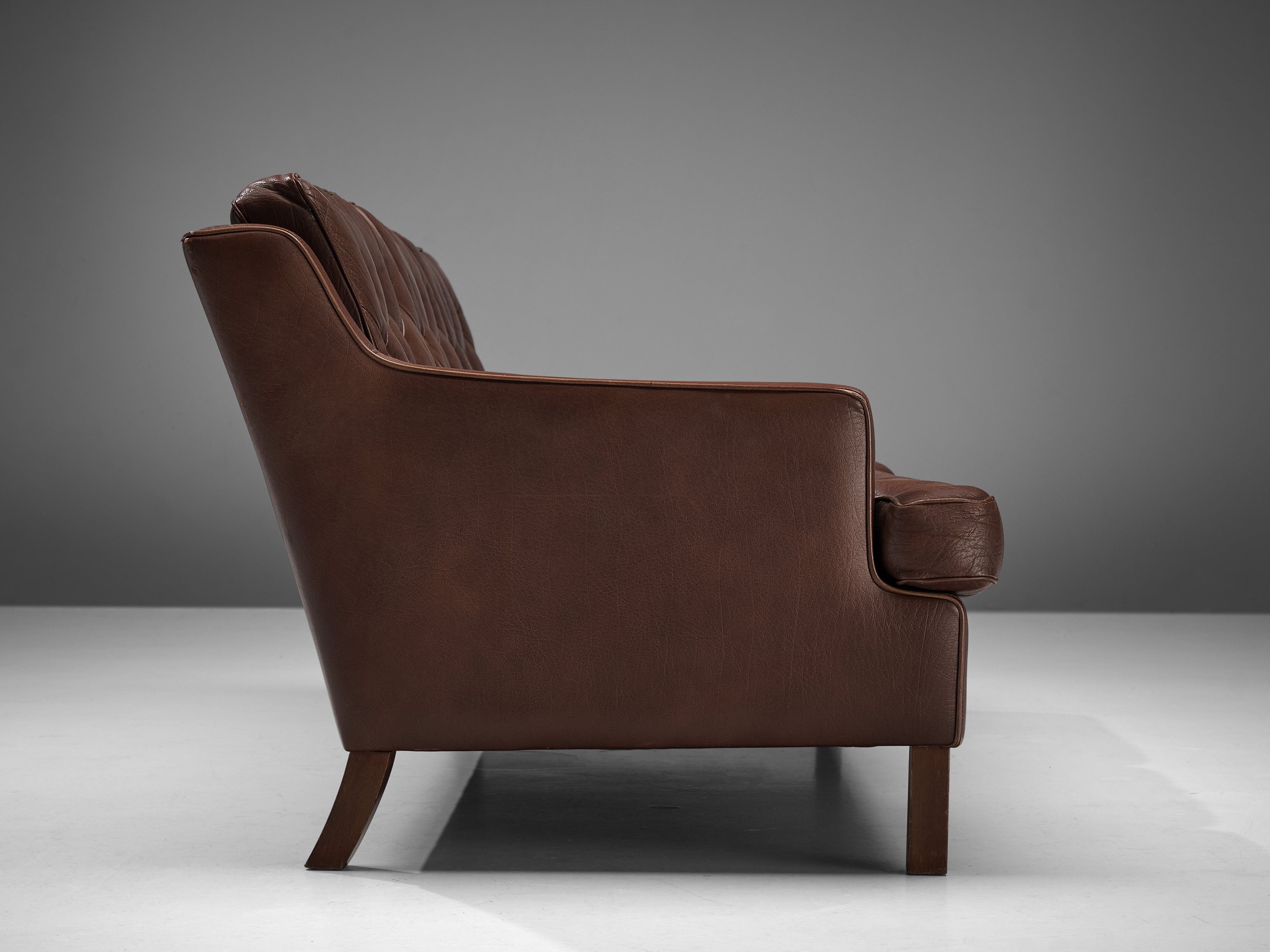 Arne Norell Sofa in Brown Leather seating Morentz