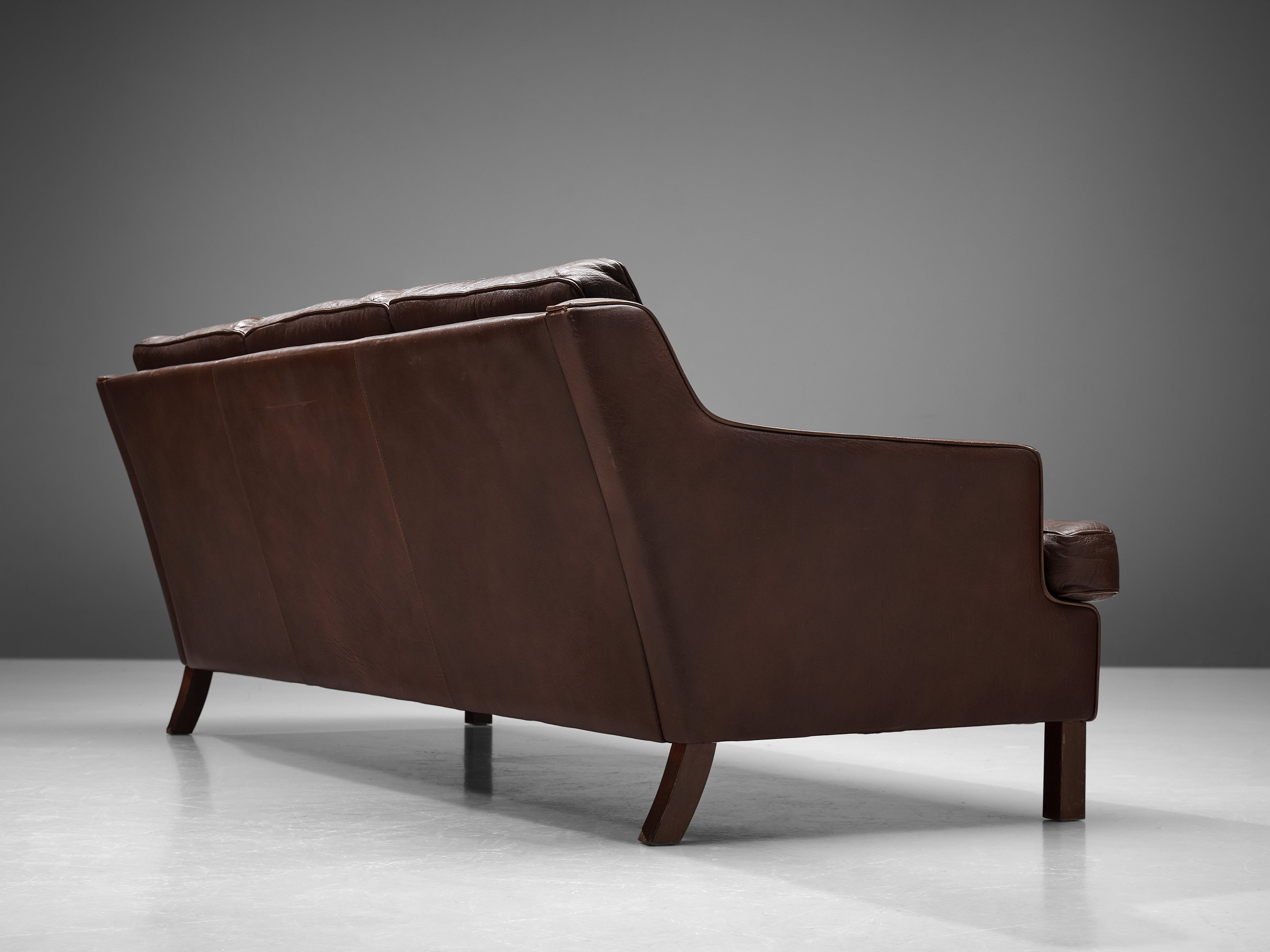 Arne Norell Sofa in Brown Leather seating Morentz