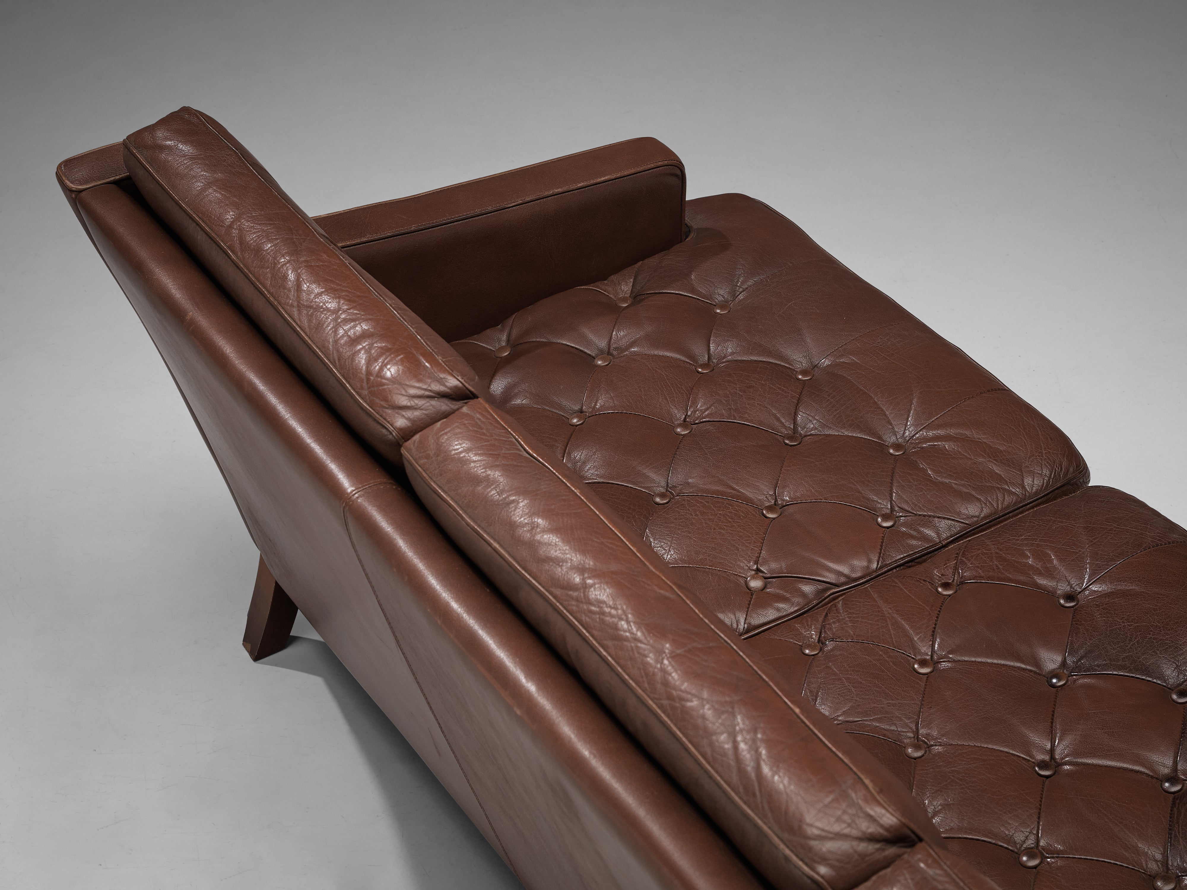 Arne Norell Sofa in Brown Leather seating Morentz