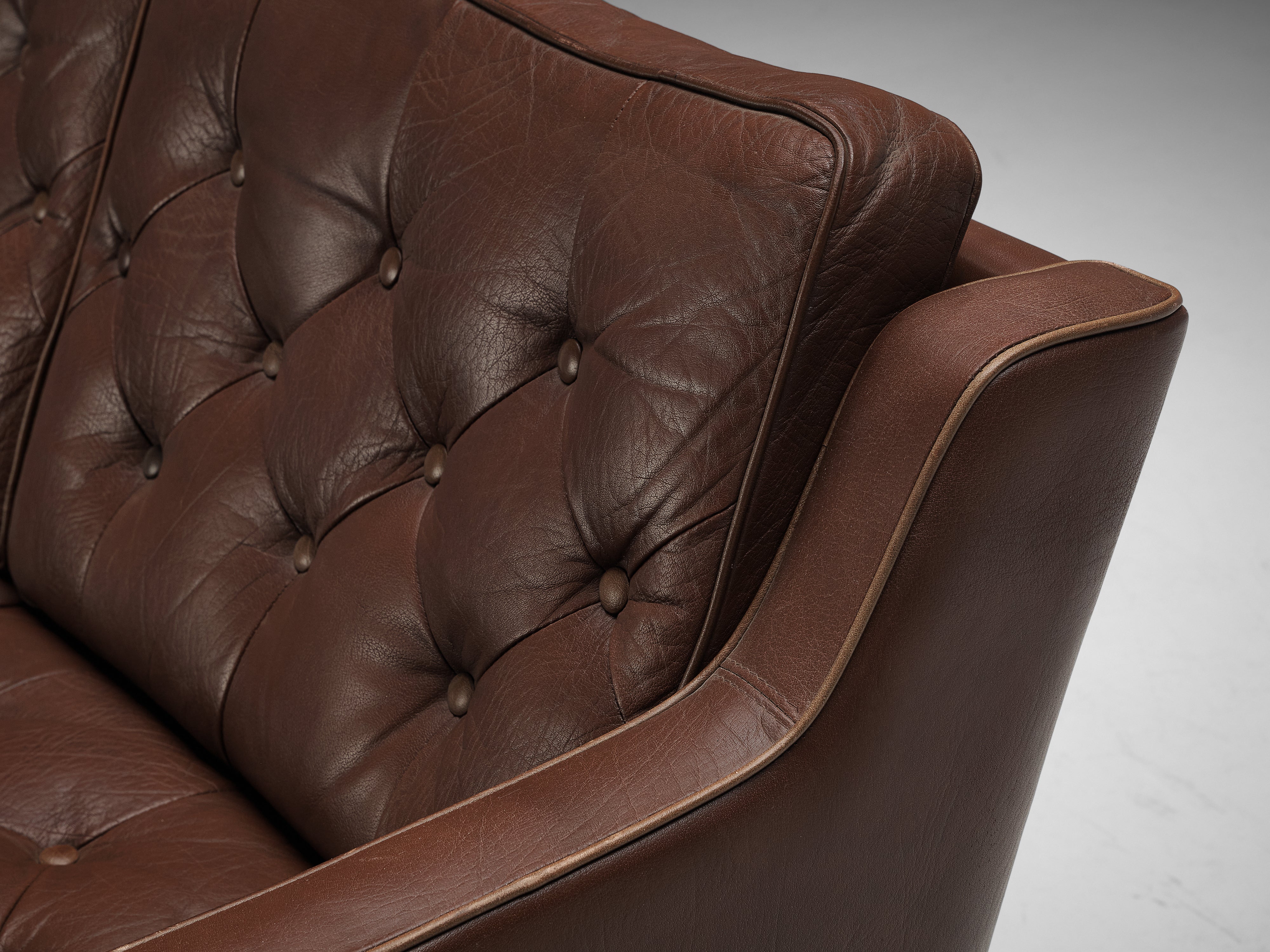 Arne Norell Sofa in Brown Leather seating Morentz