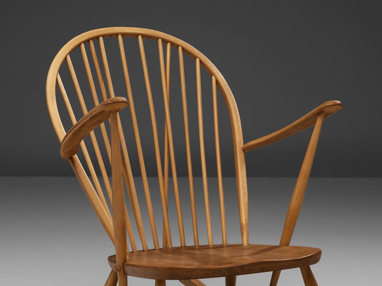 Lucian Ercolani for Ercol Rocking Chair in Beech and Oak