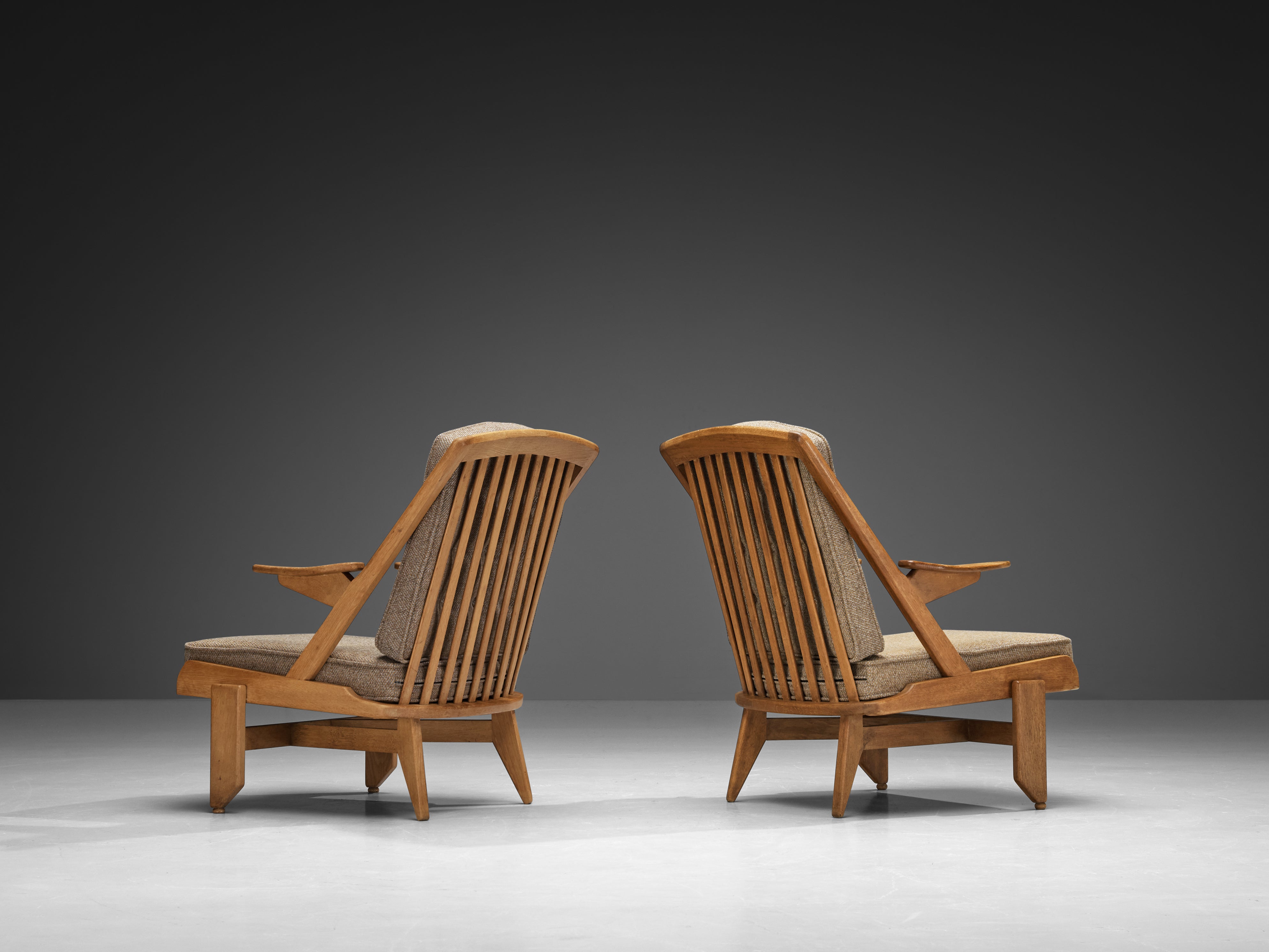 Guillerme & Chambron for Votre Maison Lounge Chair in Oak Seating Morentz