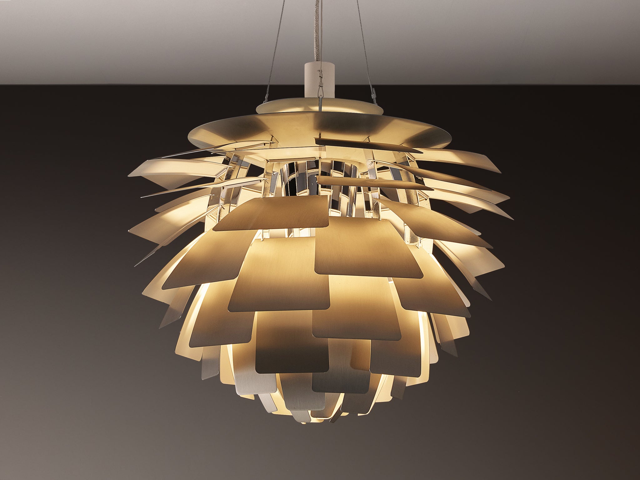 Poul Henningsen for Louis Poulsen 'PH Artichoke' Pendant in Stainless Steel Lighting Morentz
