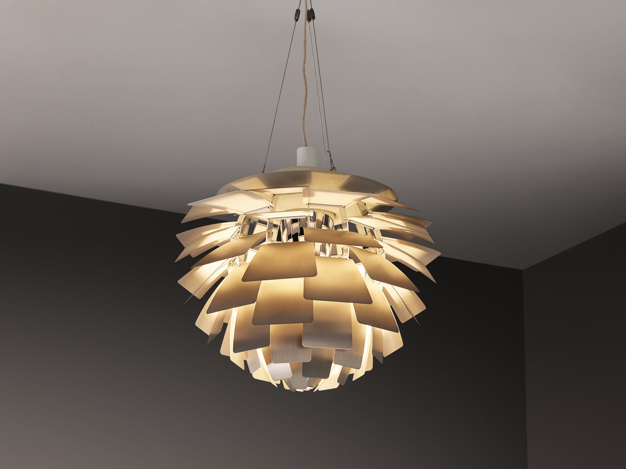 Poul Henningsen for Louis Poulsen 'PH Artichoke' Pendant in Stainless Steel Lighting Morentz