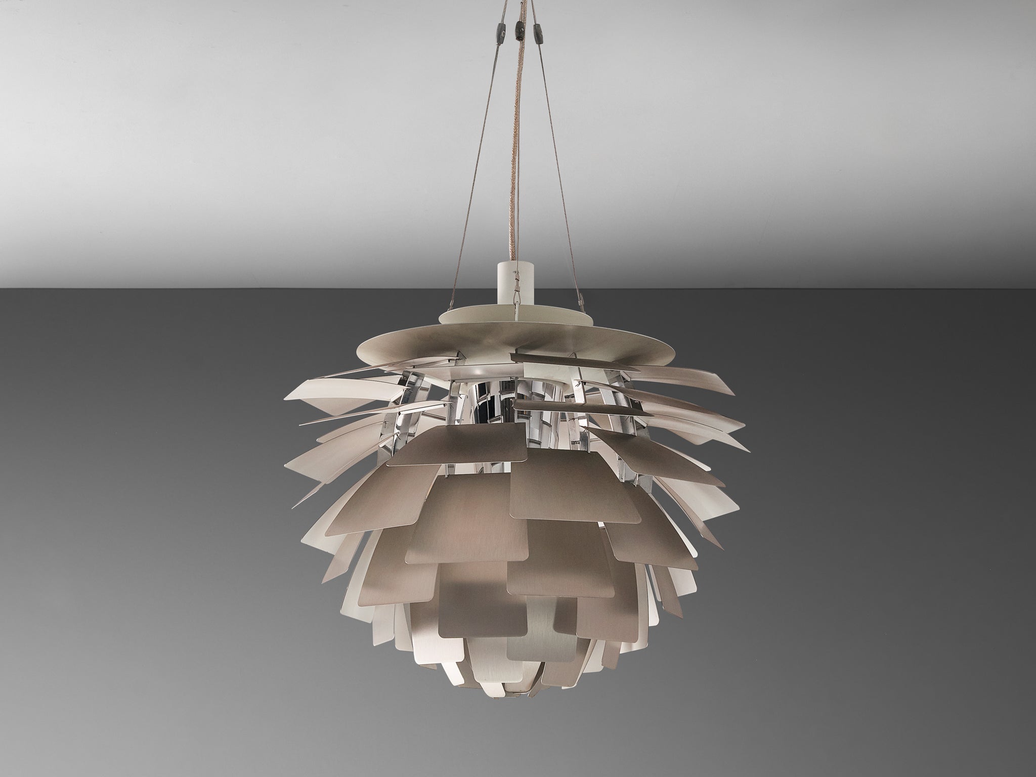 Poul Henningsen for Louis Poulsen 'PH Artichoke' Pendant in Stainless Steel Lighting Morentz