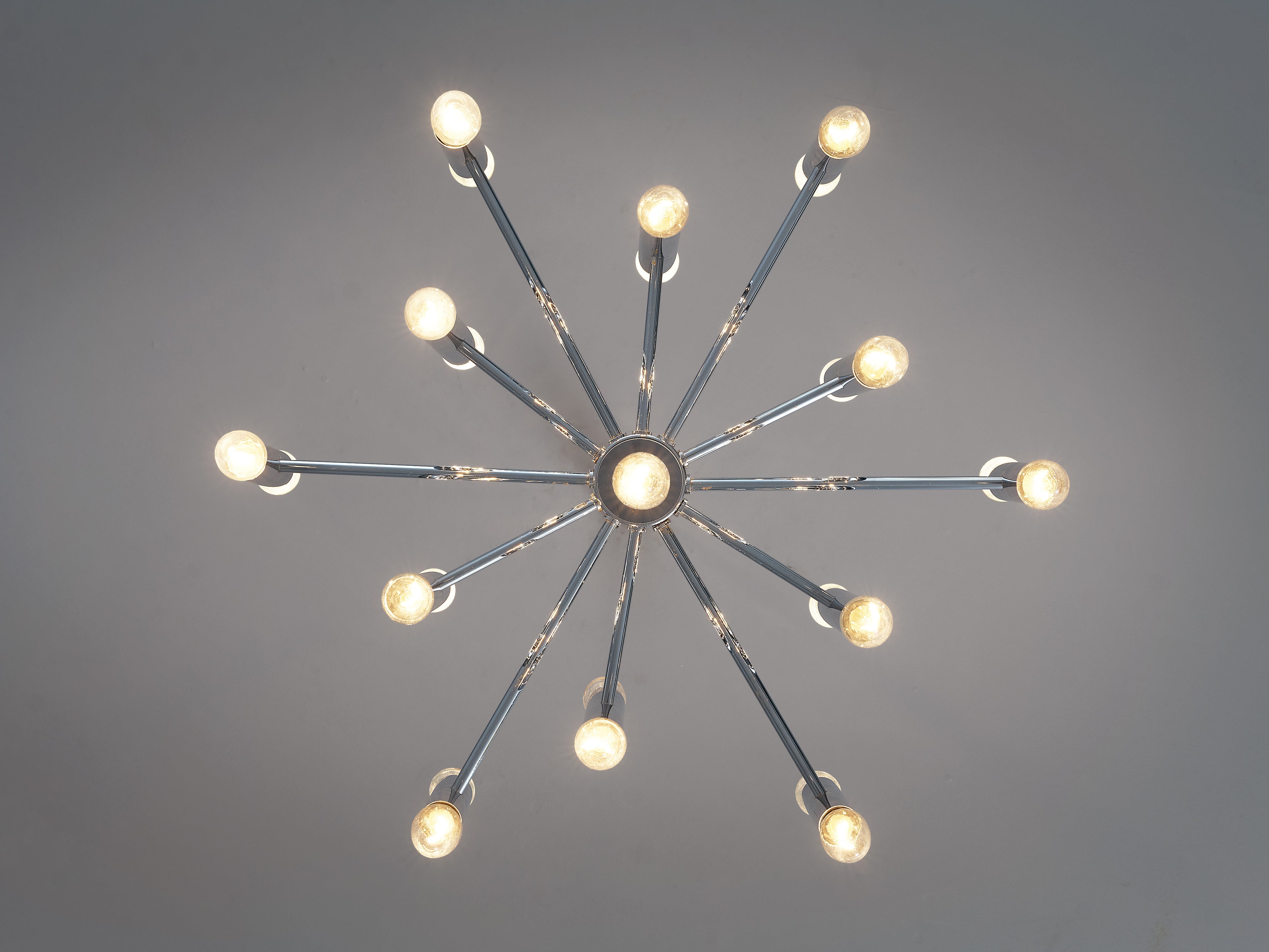 Elegant Chandelier in Chrome lighting Morentz