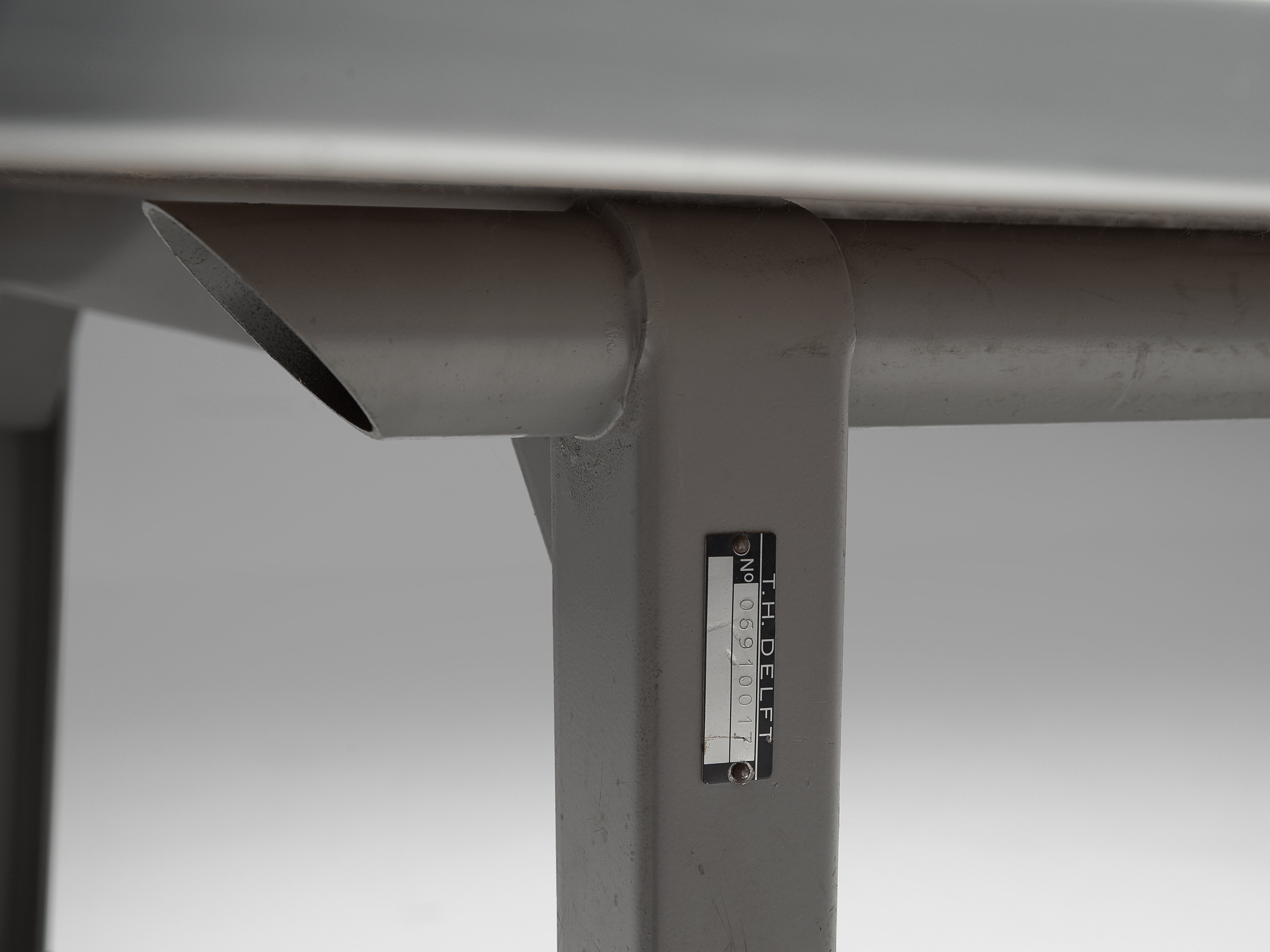 Dutch Friso Kramer Industrial 'Reform' Work Table in Metal Tables Morentz