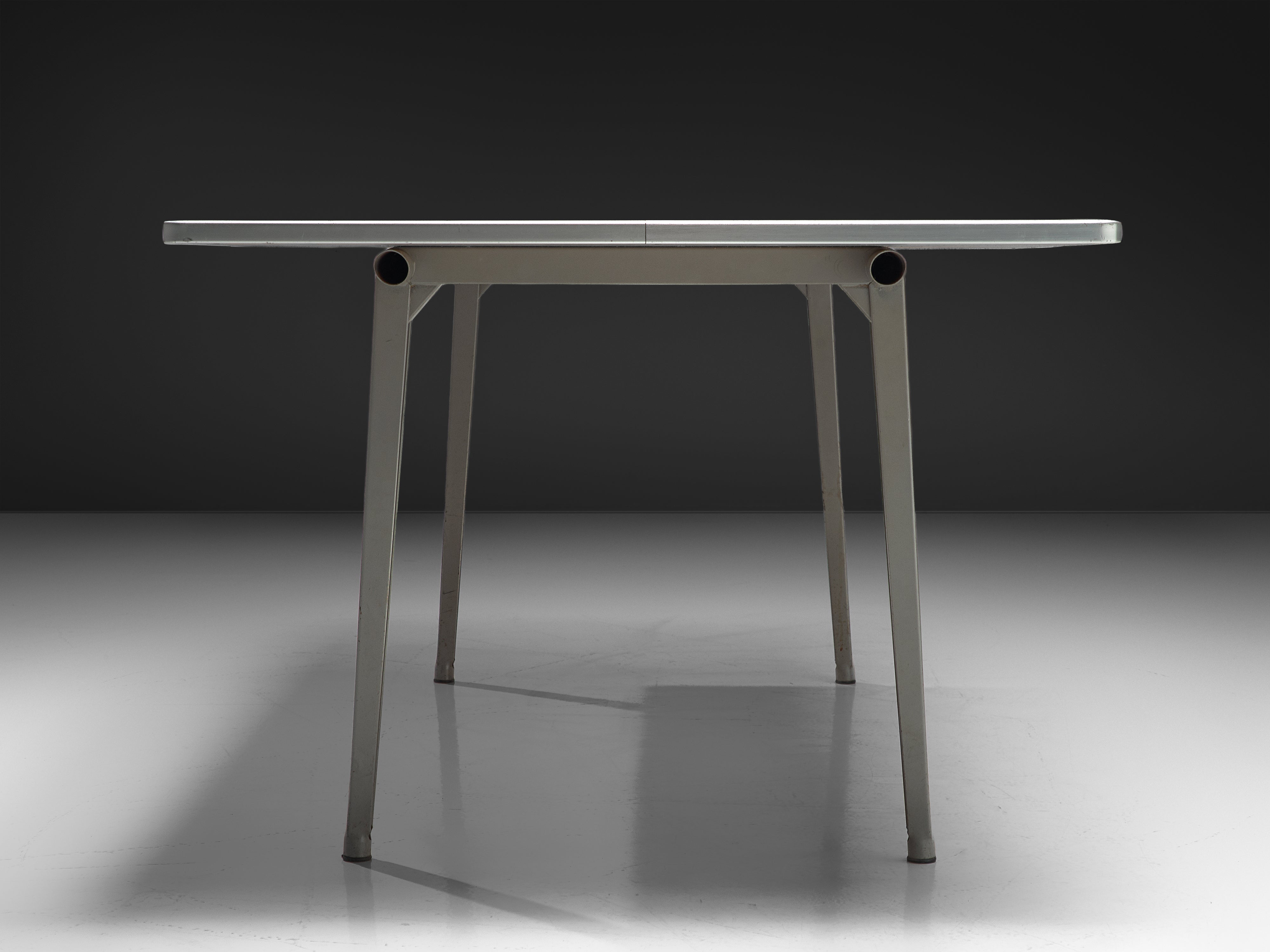 Dutch Friso Kramer Industrial 'Reform' Work Table in Metal Tables Morentz