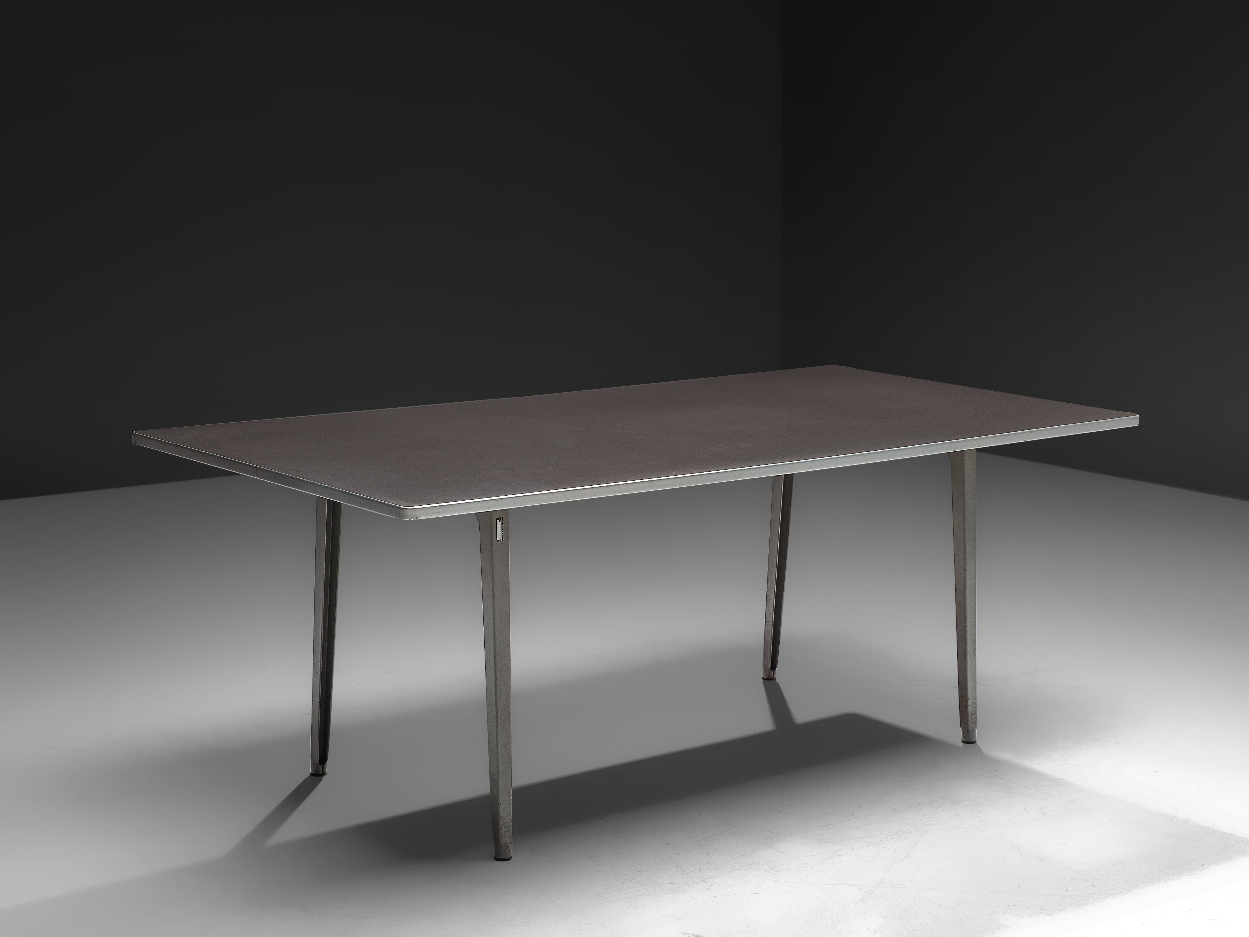 Dutch Friso Kramer Industrial 'Reform' Work Table in Metal Tables Morentz