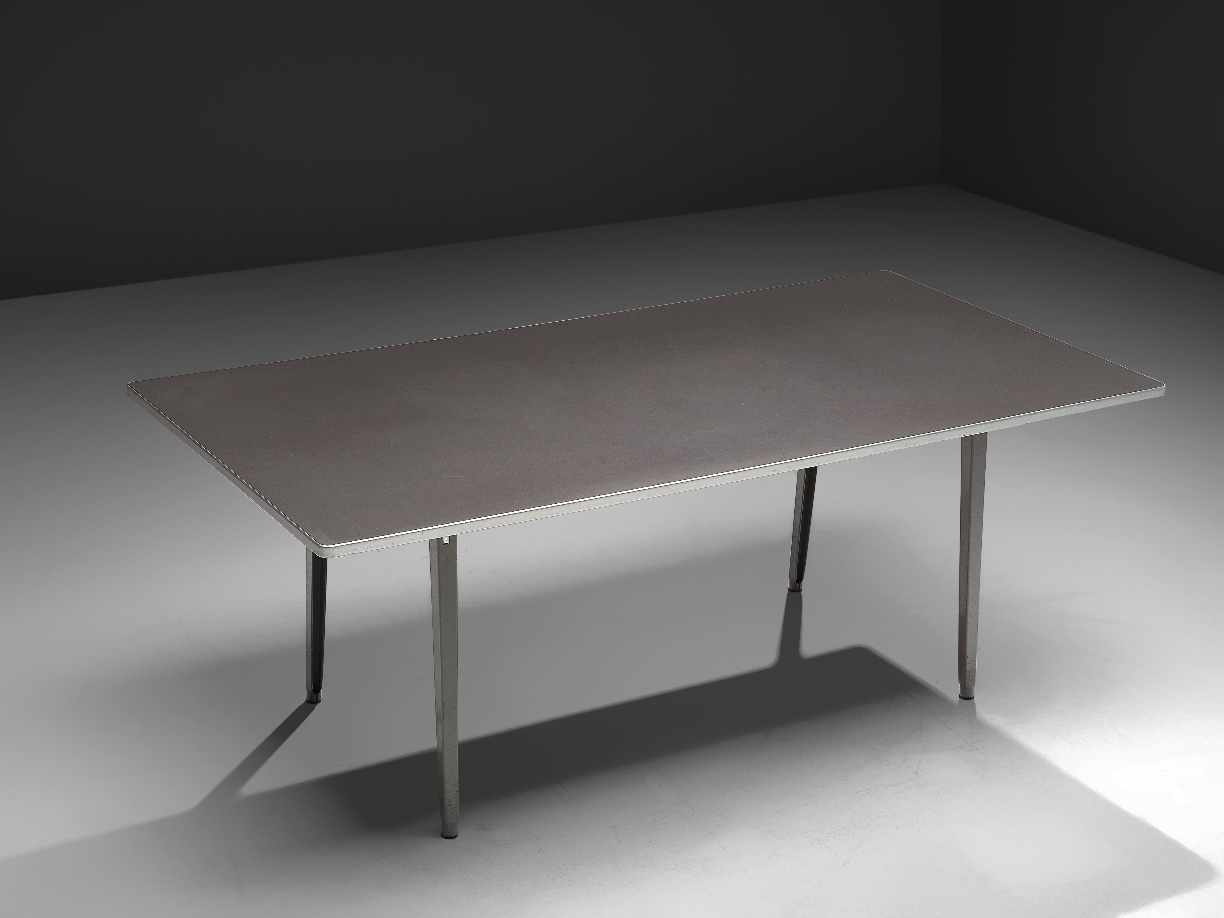 Dutch Friso Kramer Industrial 'Reform' Work Table in Metal Tables Morentz
