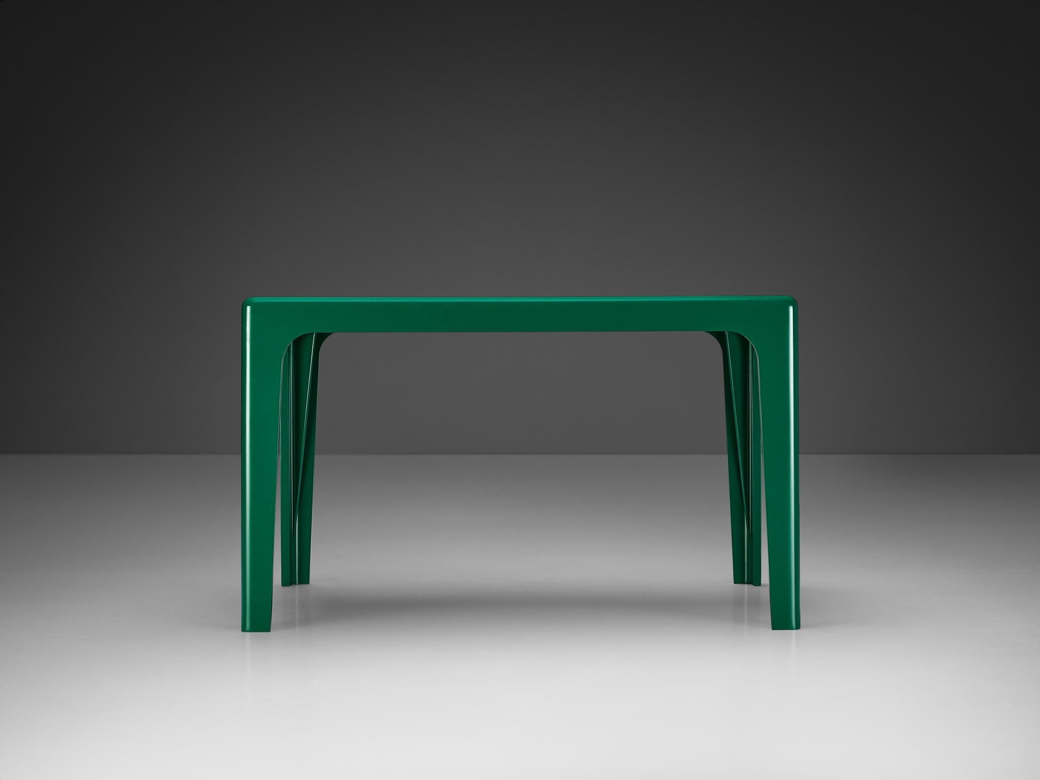 Horn Collection Post-Modern Dining Table Green Polyurethane Plastic 1970s tables Morentz