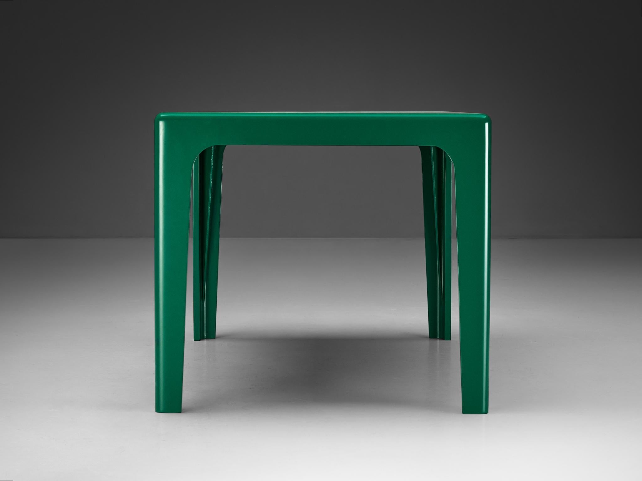 Horn Collection Post-Modern Dining Table Green Polyurethane Plastic 1970s tables Morentz