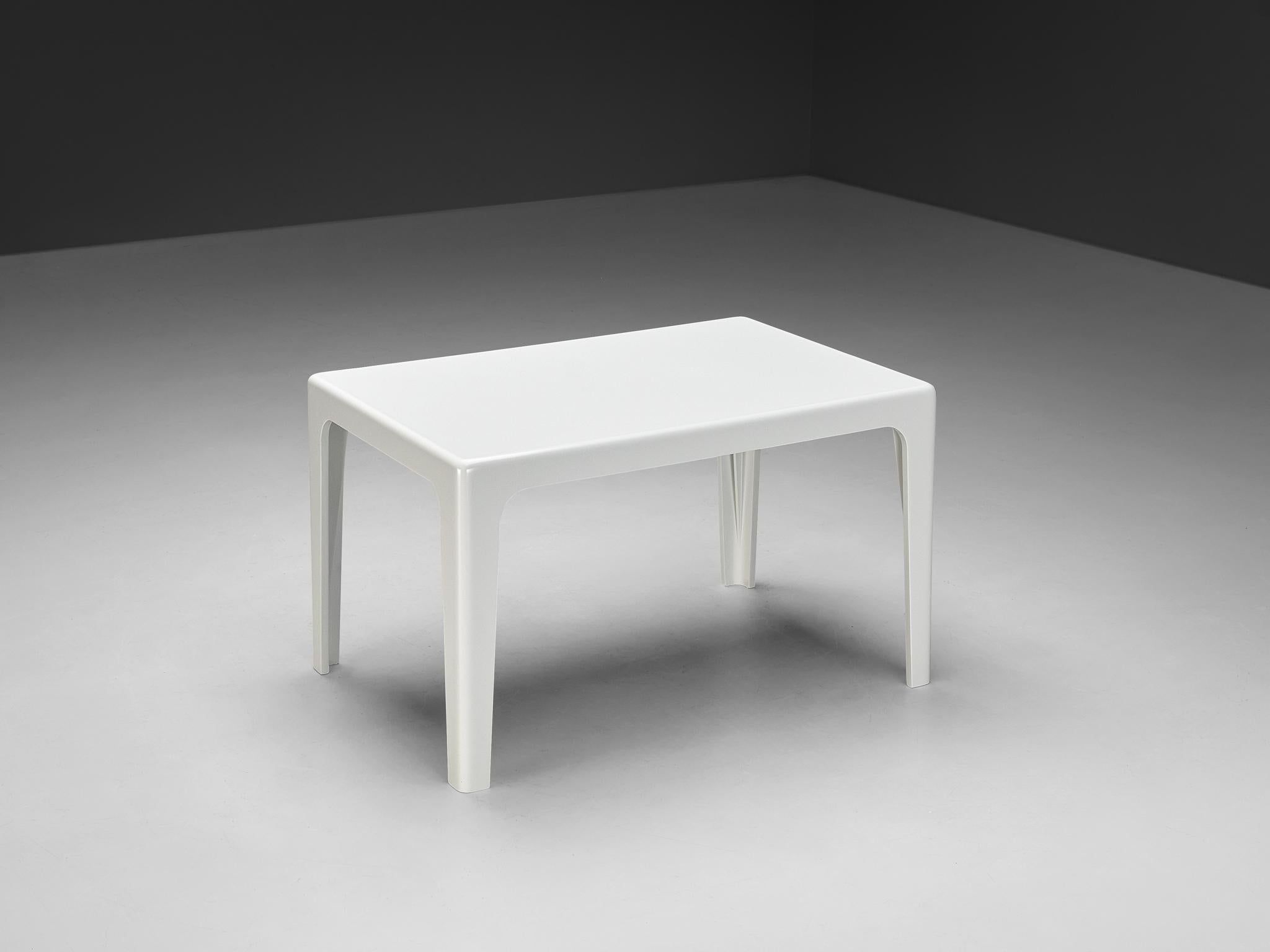 Horn Collection Post-Modern Dining Table White Polyurethane Plastic 1970s tables Morentz