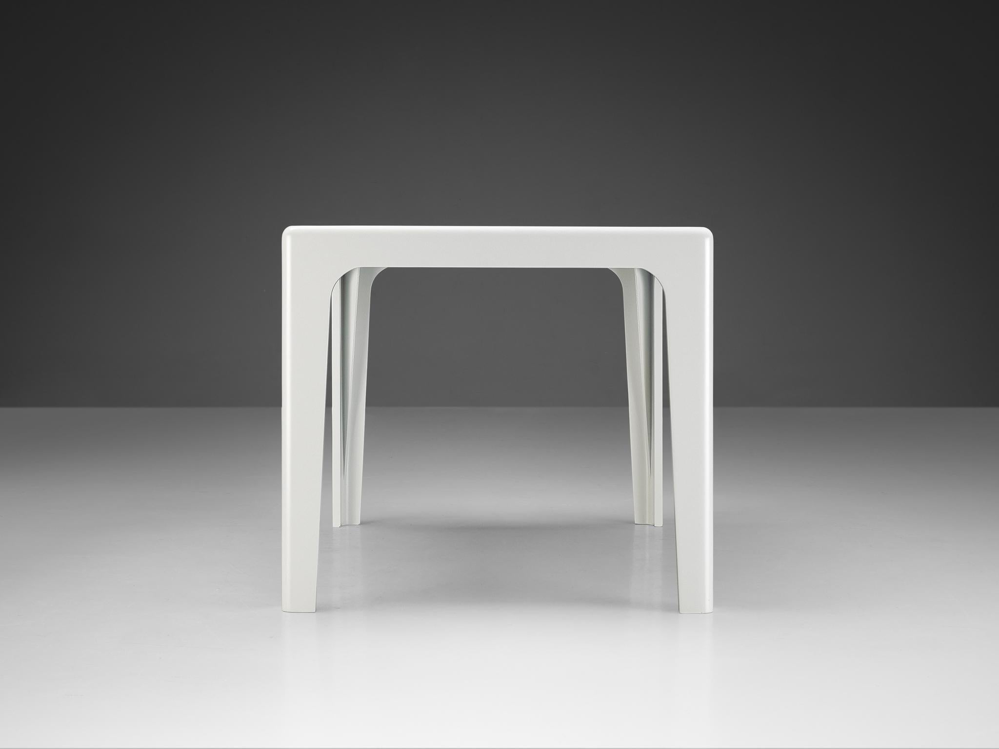Horn Collection Post-Modern Dining Table White Polyurethane Plastic 1970s tables Morentz