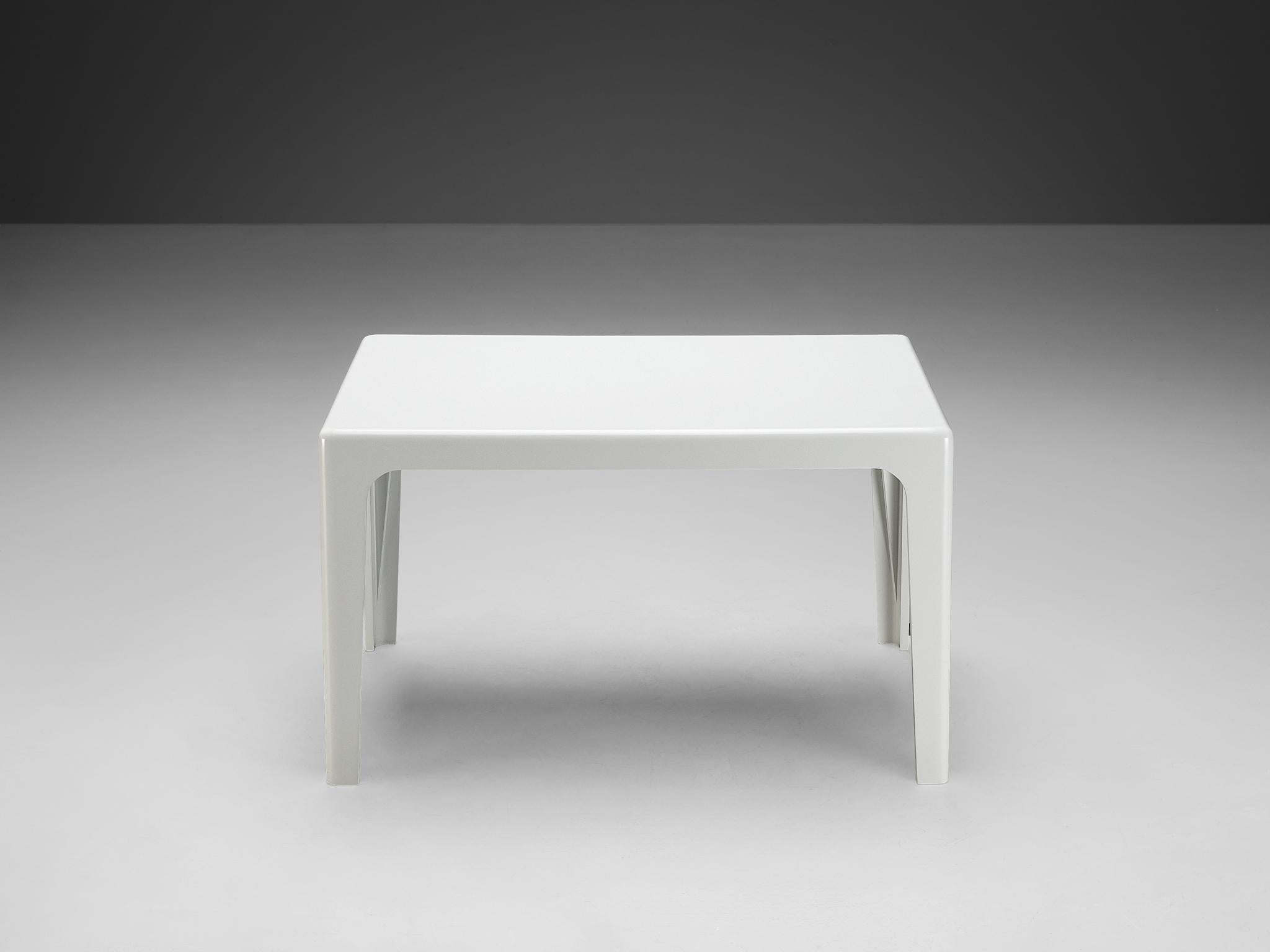 Horn Collection Post-Modern Dining Table White Polyurethane Plastic 1970s tables Morentz