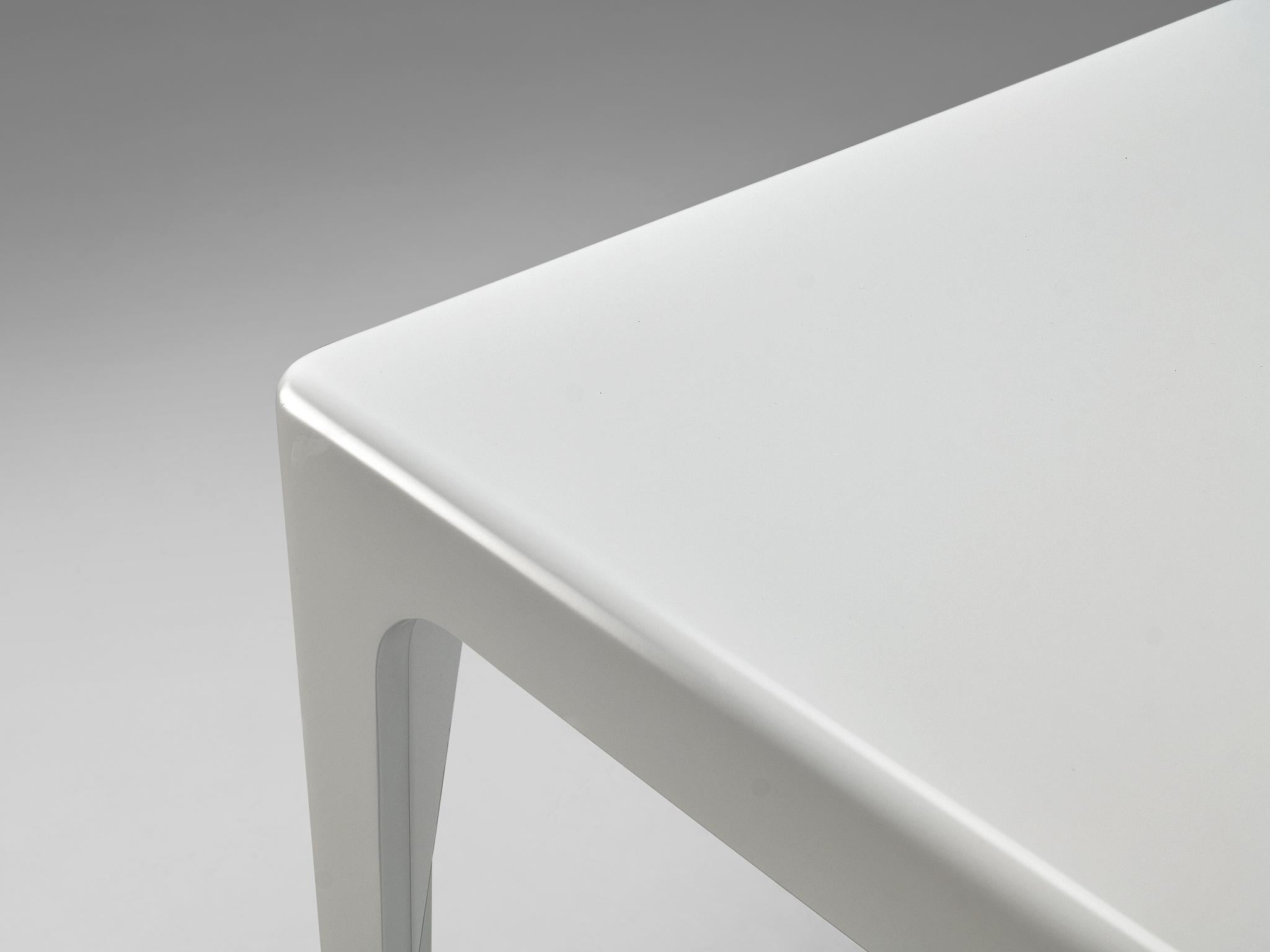 Horn Collection Post-Modern Dining Table White Polyurethane Plastic 1970s tables Morentz