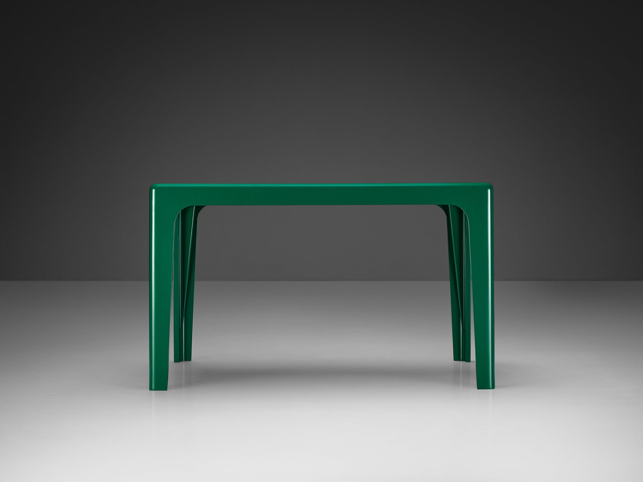 Horn Collection Post-Modern Dining Table Green Polyurethane Plastic 1970s Tables Morentz
