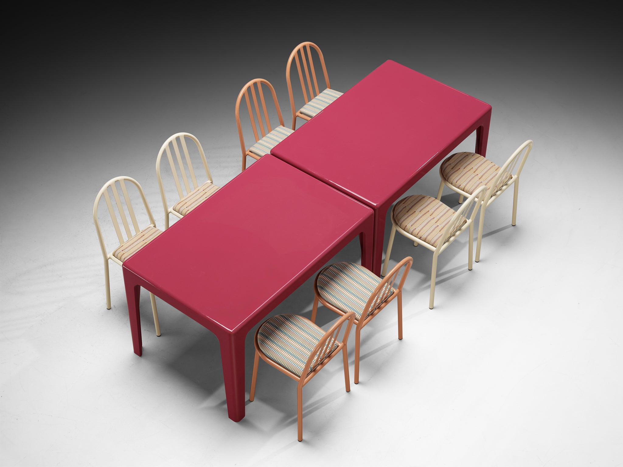 Dining or Patio Set with Horn Collection and Robert Mallet-Stevens Tables Morentz