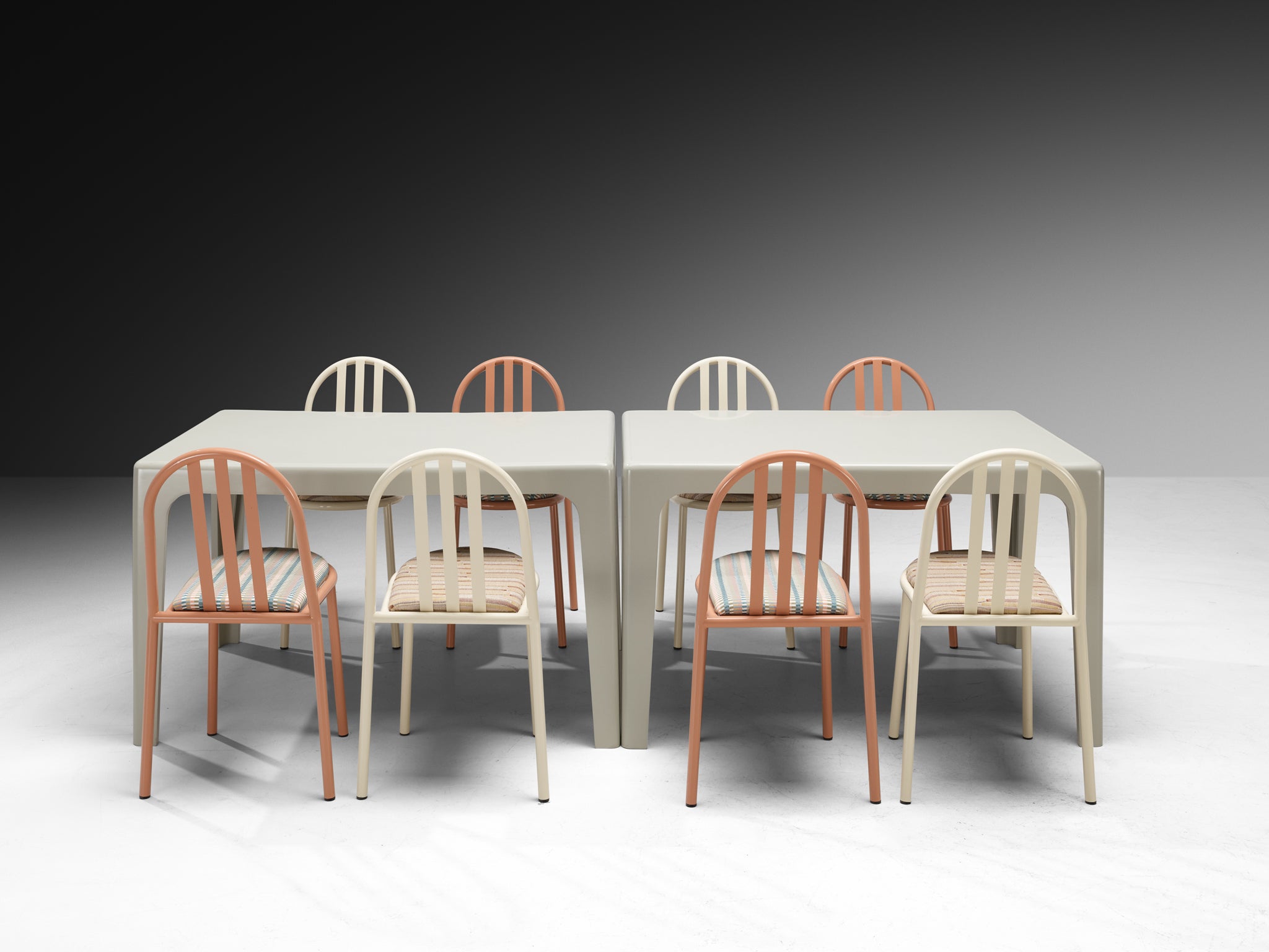 Dining or Patio Set with Horn Collection and Robert Mallet-Stevens Tables Morentz