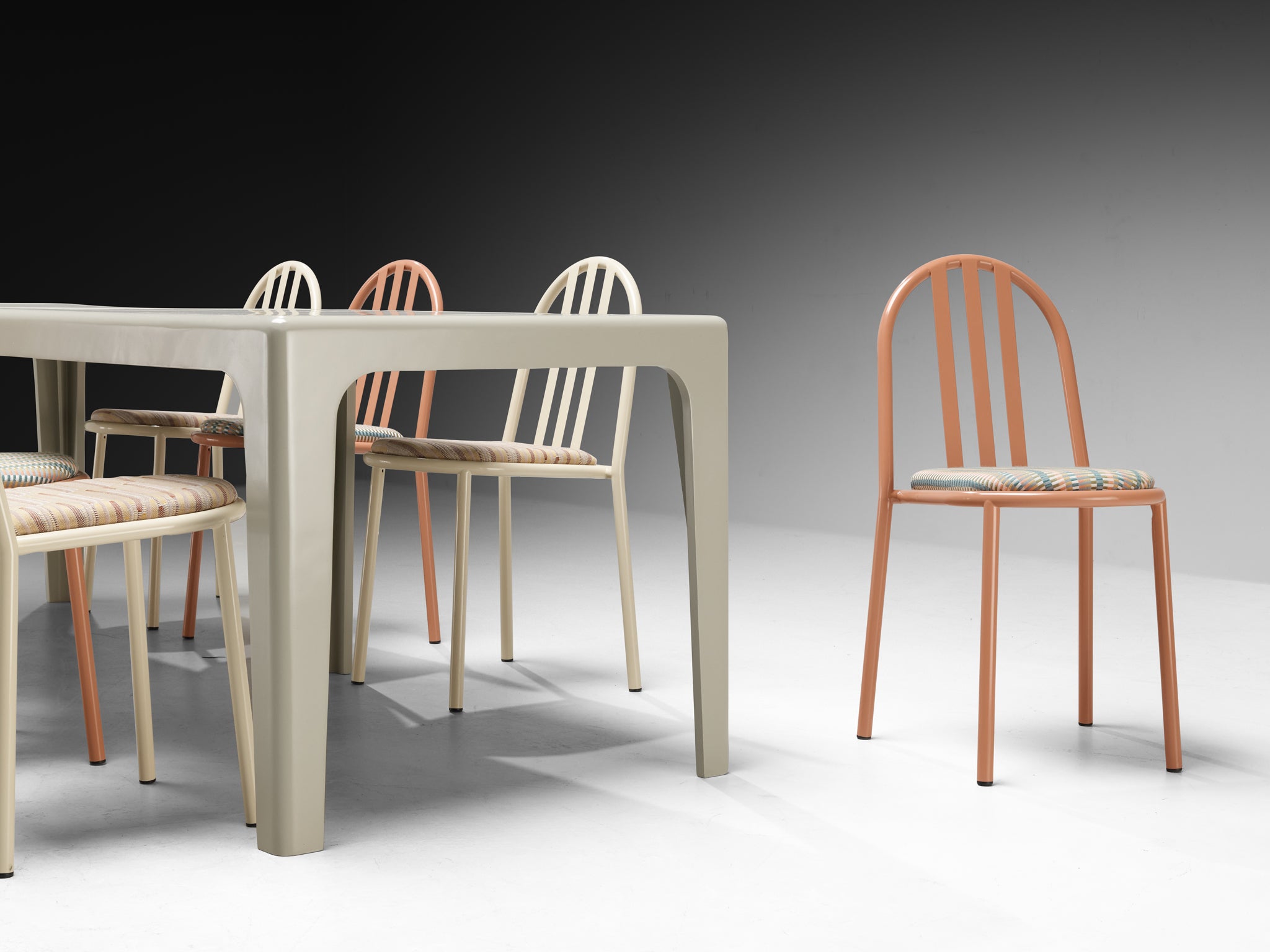 Dining or Patio Set with Horn Collection and Robert Mallet-Stevens Tables Morentz