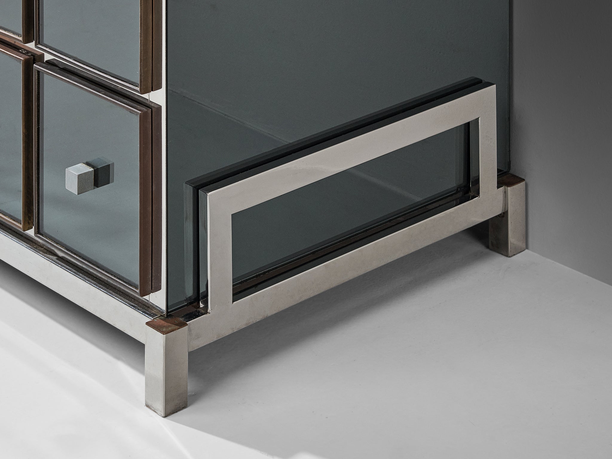 Michel Pigneres Mirrored Chest of Drawers Case pieces and storage cabinets Morentz