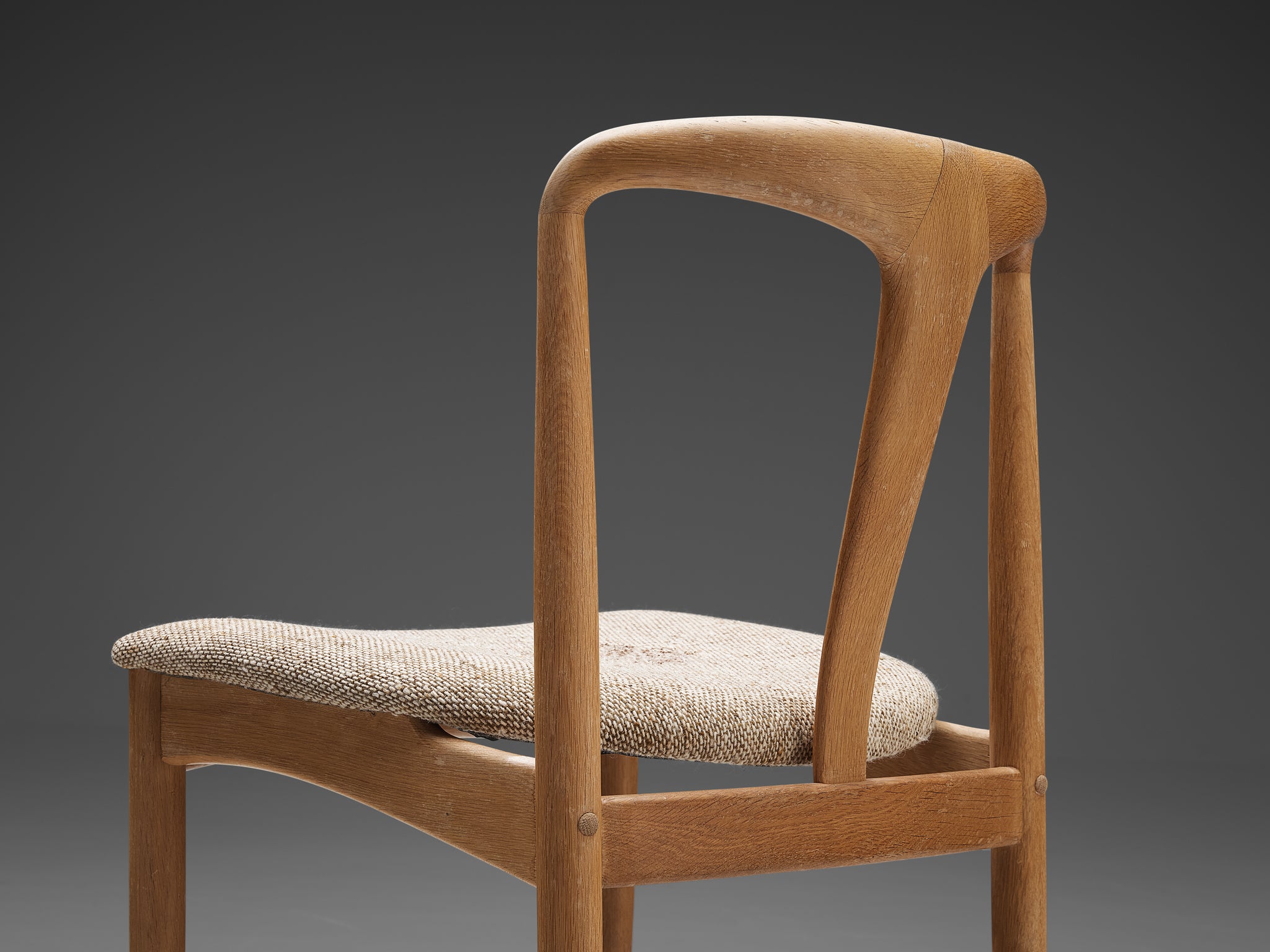 Johannes Andersen Pair of 'Juliane' Dining Chairs in Oak Seating Morentz
