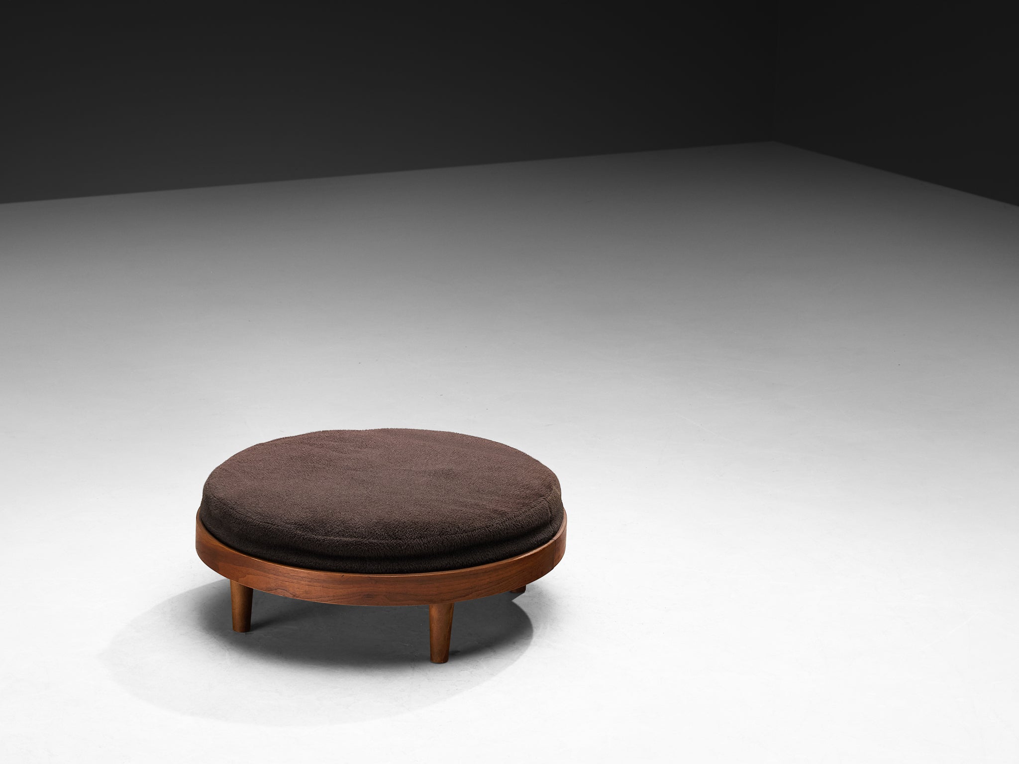 Adrian Pearsall Ottoman in Walnut Seating Morentz
