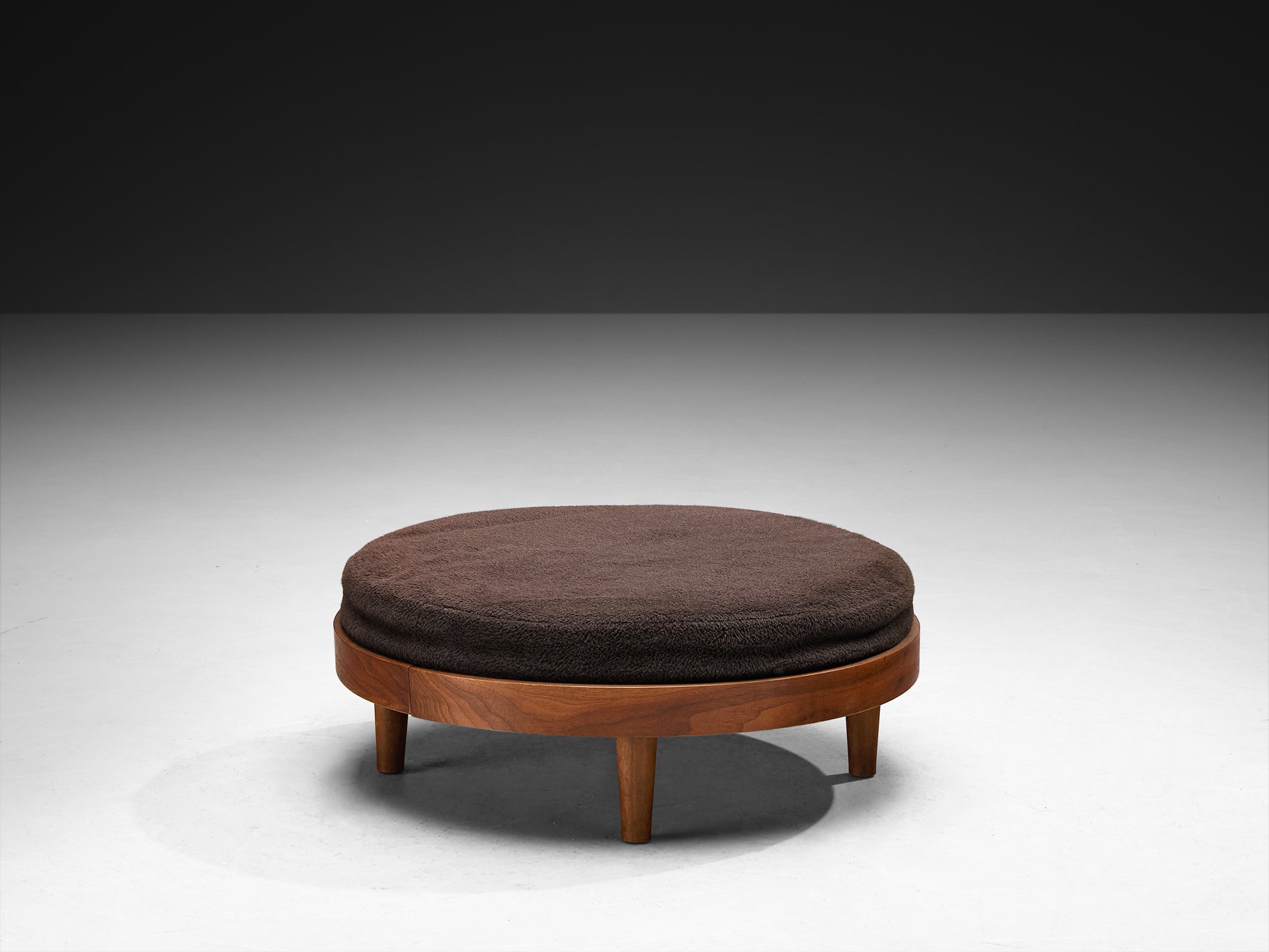 Adrian Pearsall Ottoman in Walnut Seating Morentz