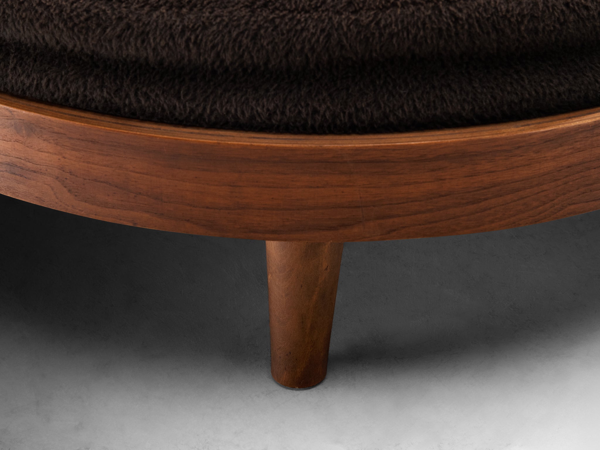 Adrian Pearsall Ottoman in Walnut Seating Morentz