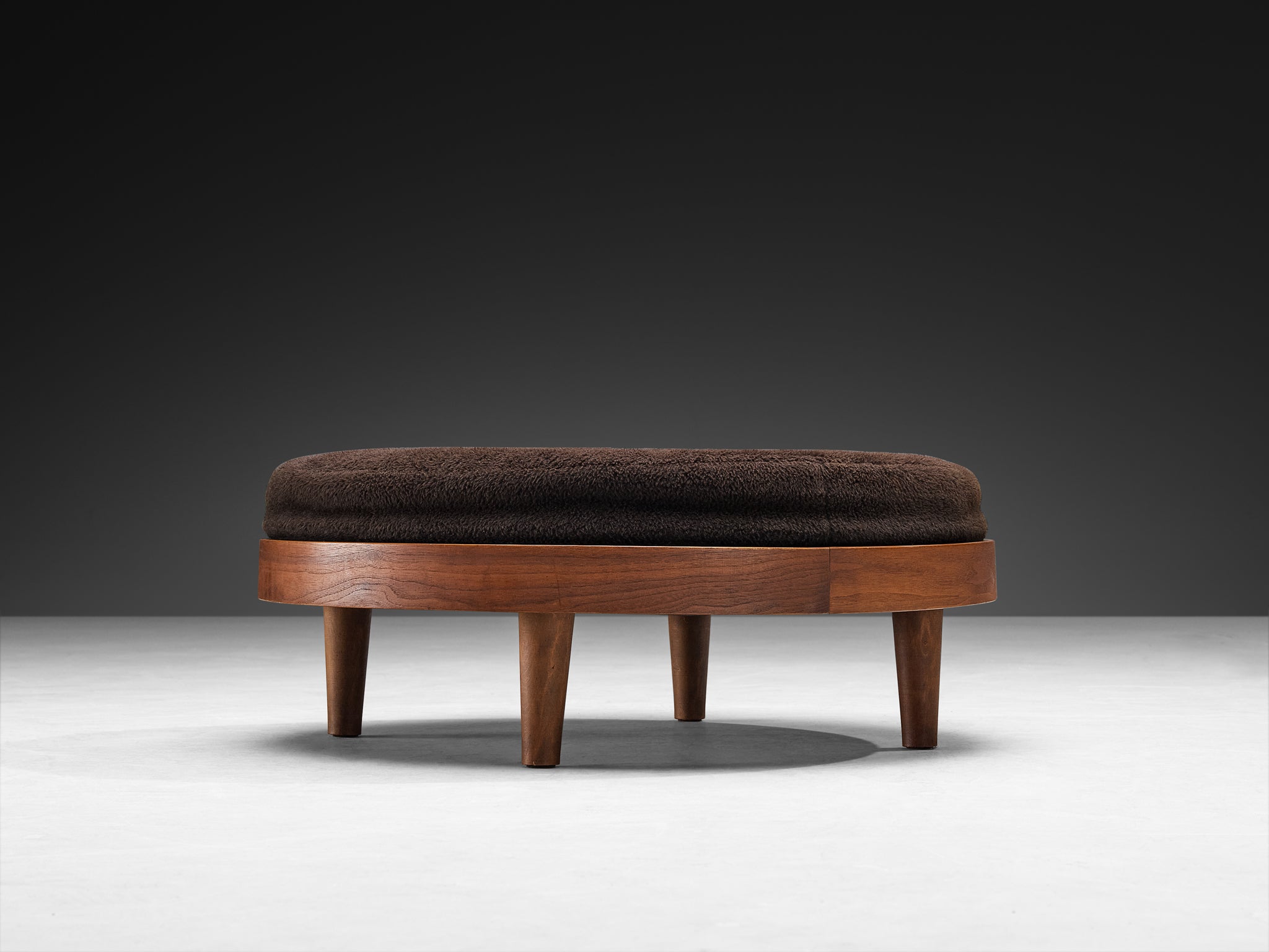 Adrian Pearsall Ottoman in Walnut Seating Morentz