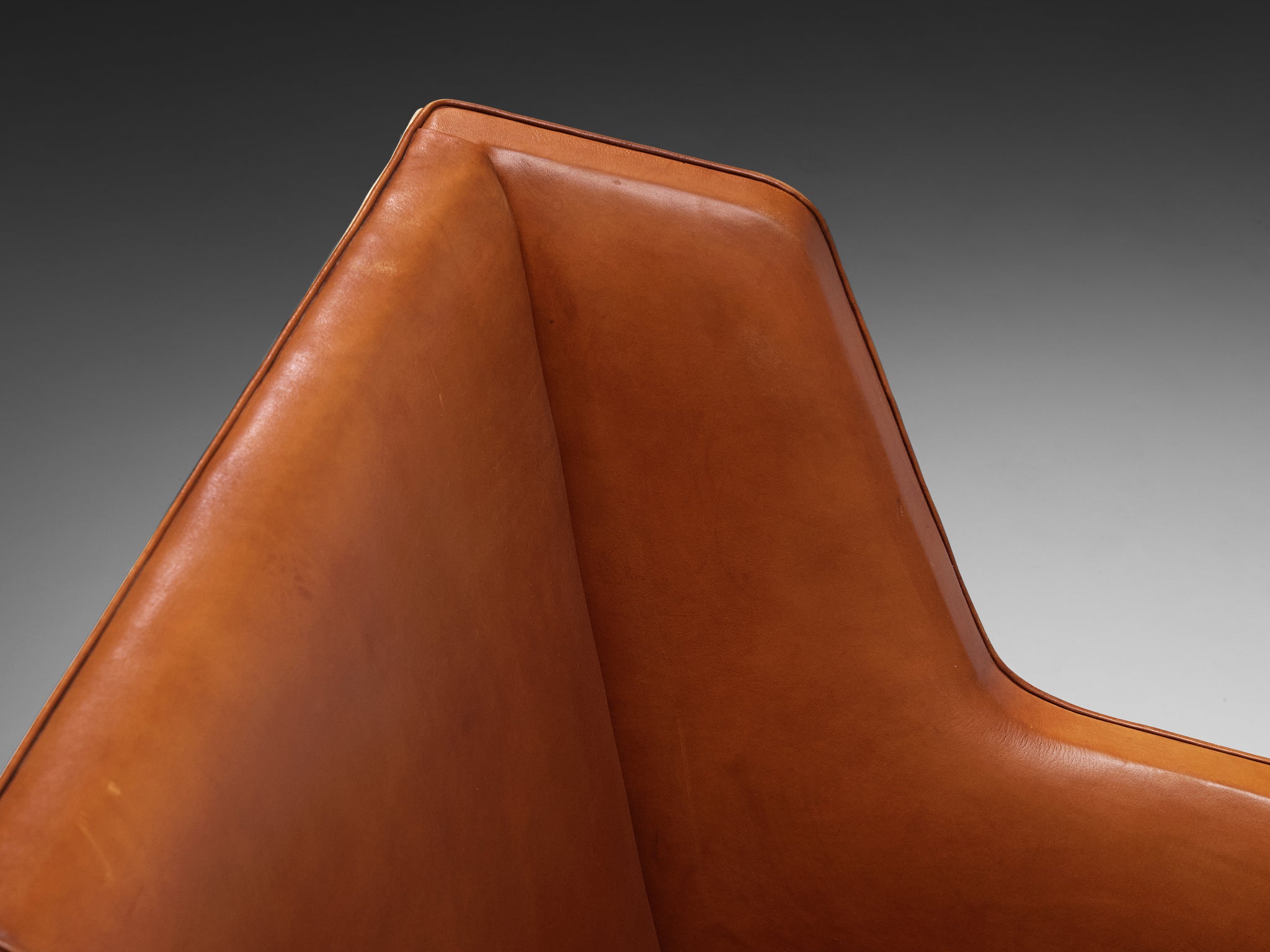 Kaare Klint for Rud Rasmussen Sofa '5011' in Cognac Leather and Mahogany Seating Morentz