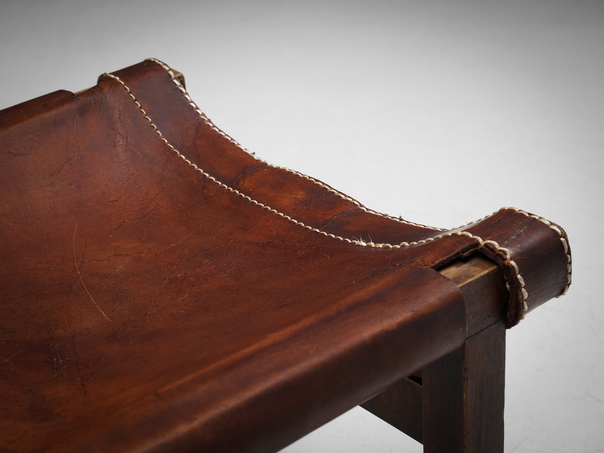 Paco Muñoz 'Riaza' Hunting Children's Chairs in Patinated Leather more furniture and collectibles Morentz