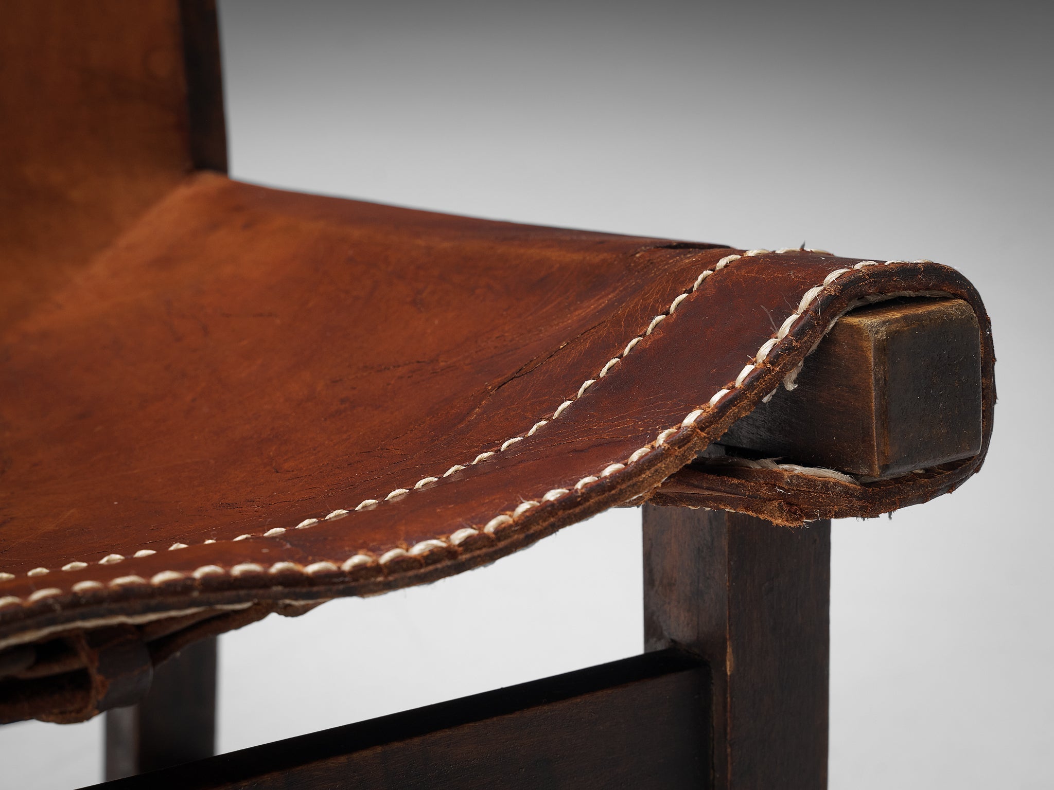 Paco Muñoz 'Riaza' Hunting Children's Chairs in Patinated Leather more furniture and collectibles Morentz