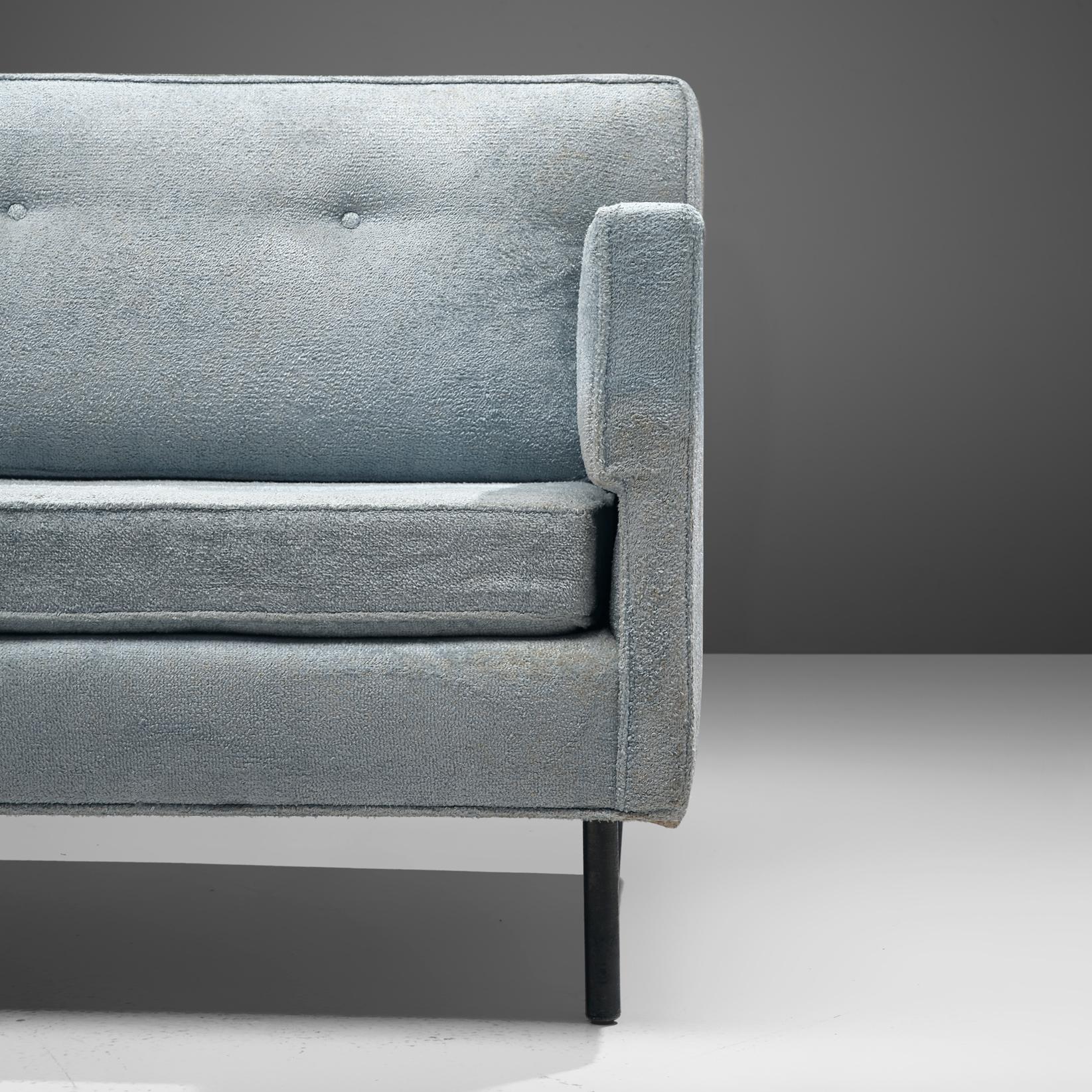 Edward Wormley for Dunbar Sofa in Light Blue Upholstery seating Morentz
